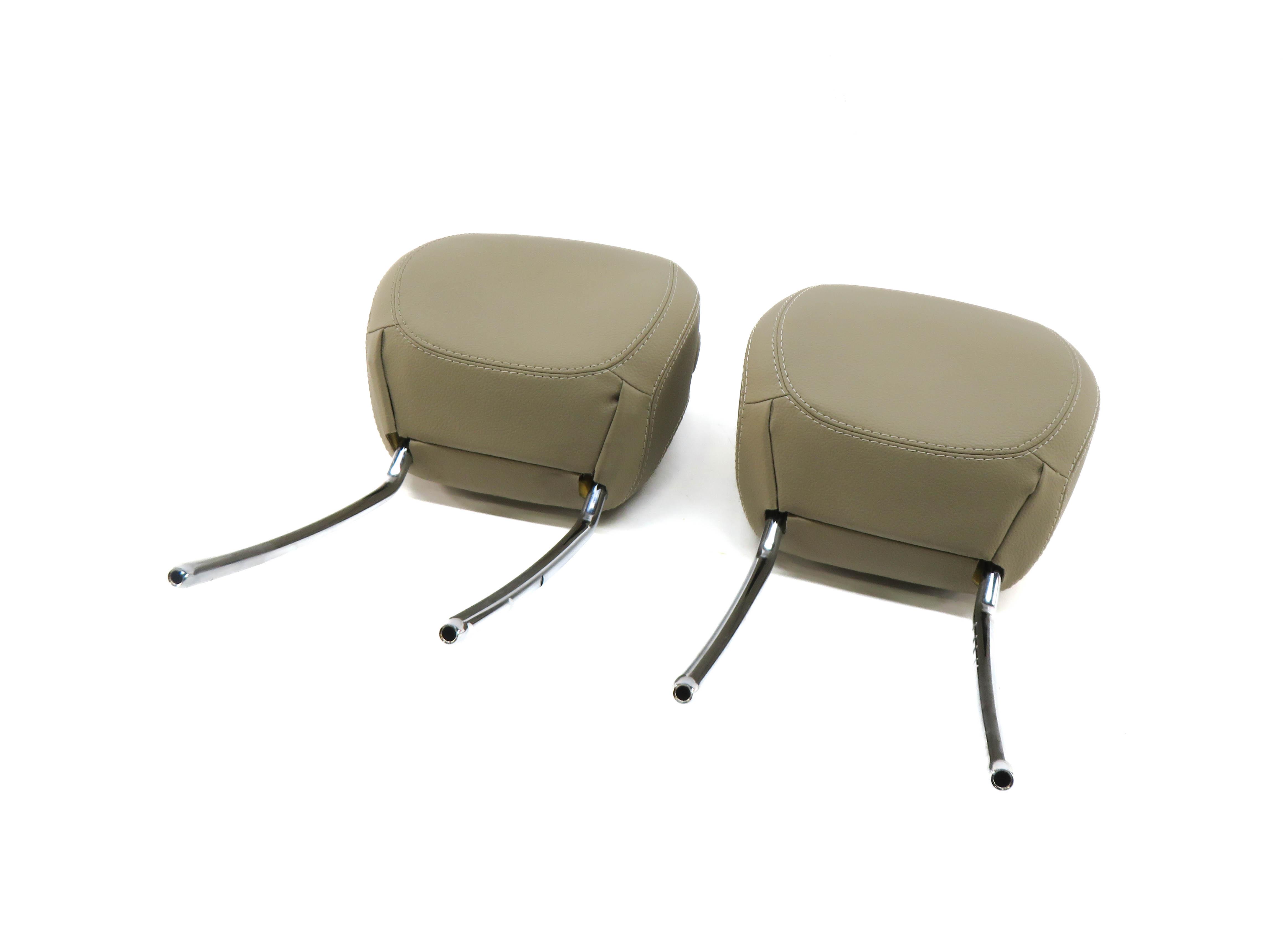 2015 MERCEDES ML350 (W166) FRONT LEFT & RIGHT SEAT HEADREST SET-2 (BEIGE) — exact item pictured