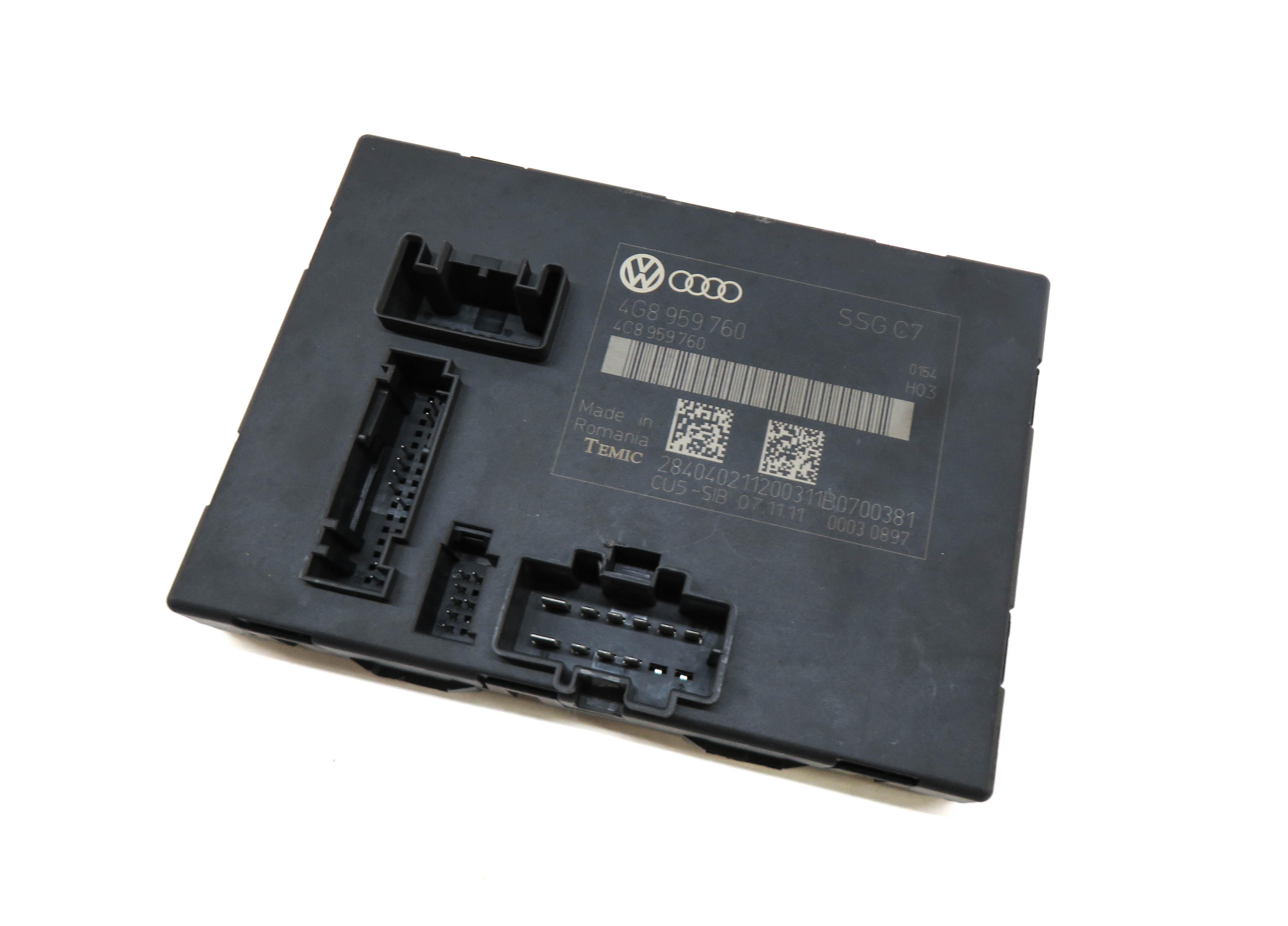 2012-2017 AUDI A6 S6 (C7) LEFT FRONT DRIVER MEMORY SEAT CONTROL MODULE — exact item pictured