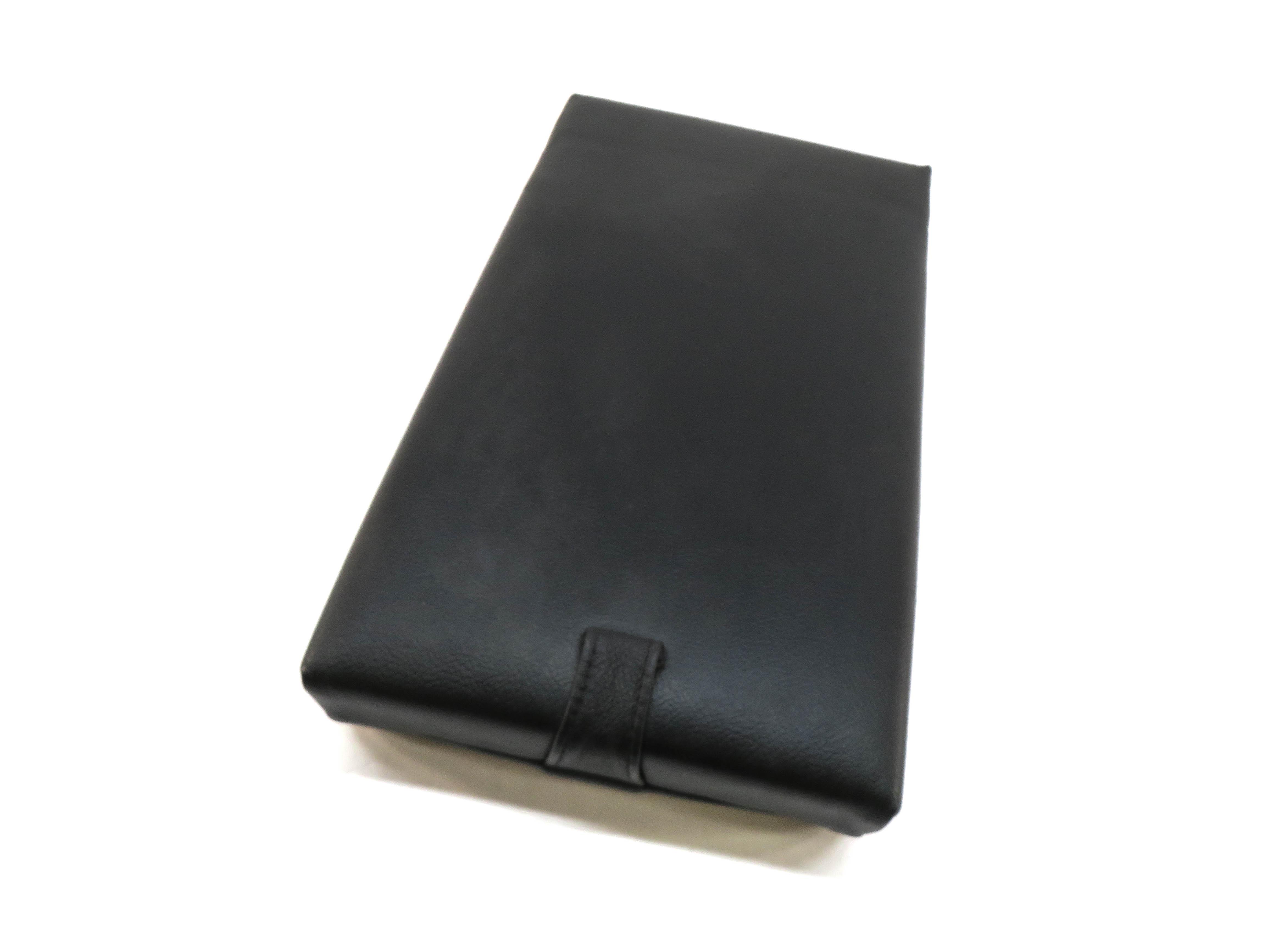 2011 BMW X3 (F25) REAR SEAT CENTER CONSOLE ARMREST CUP HOLDER (BLACK LEATHER) — exact item pictured