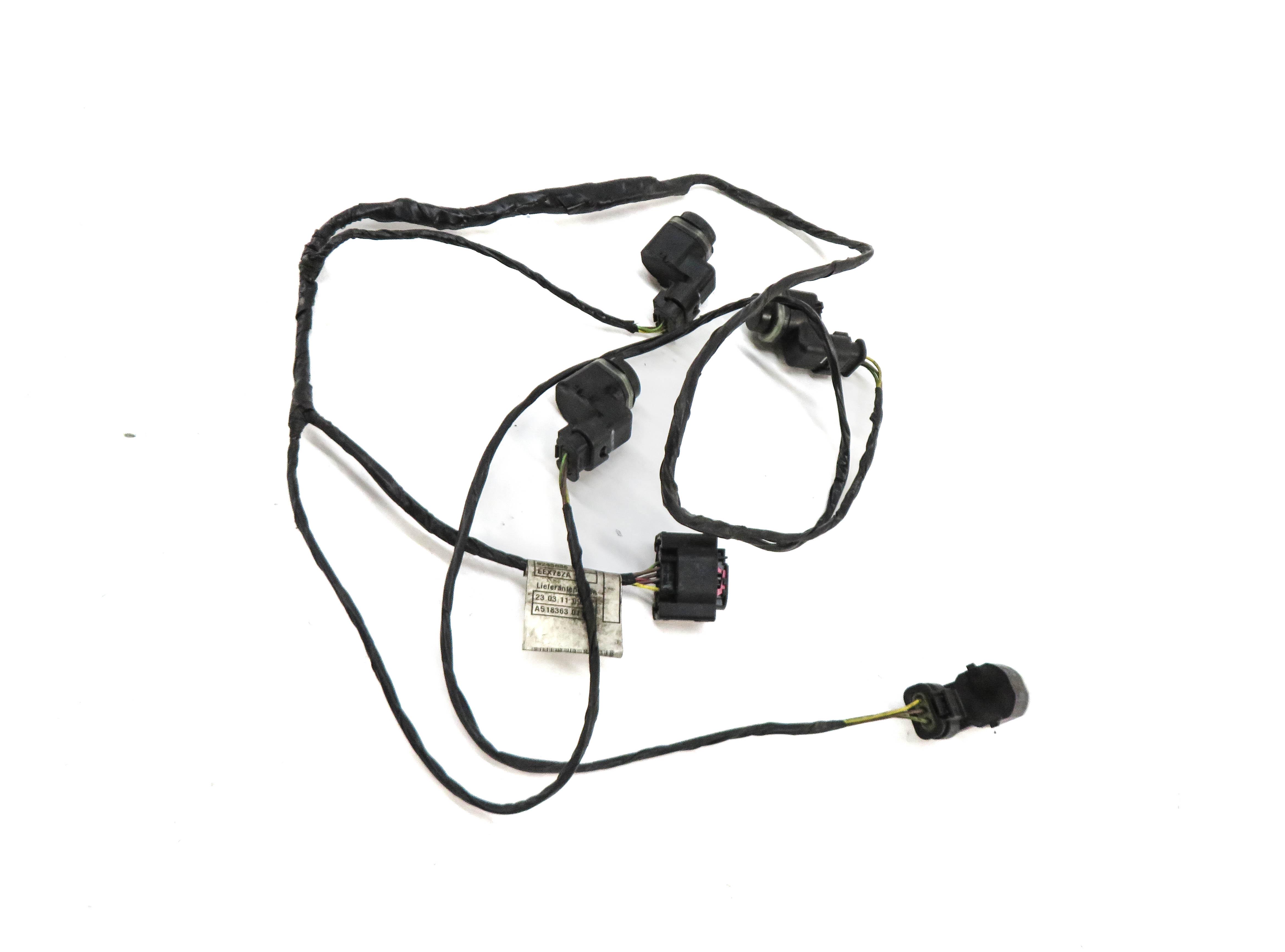 2011 BMW X3 (F25) REAR PDC PARK DISTANCE SENSOR SET w/ HARNESS (BLACK) — exact item pictured