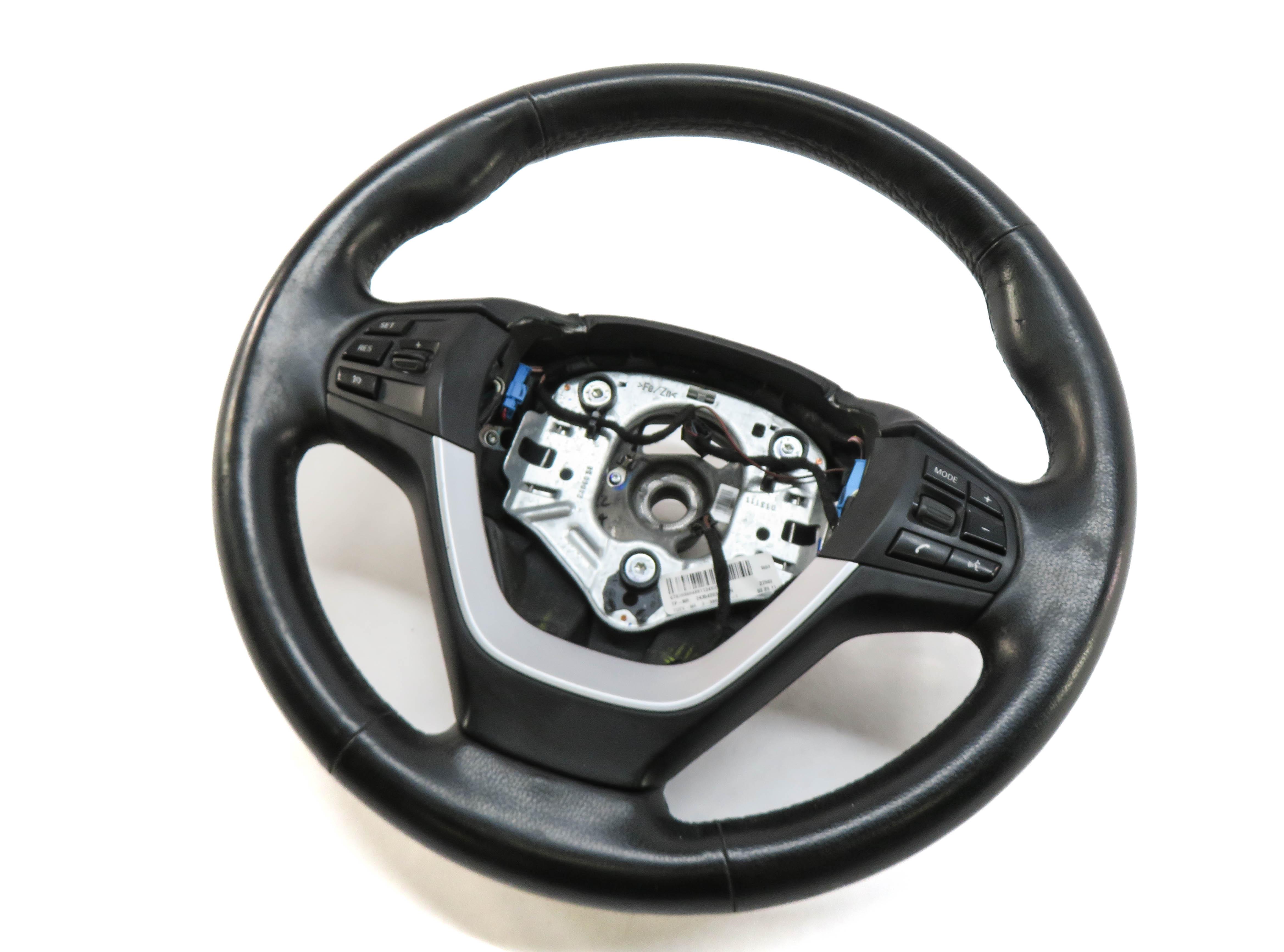 2011-2018 BMW X3 X4 (F25 F26) HEATED SPORT STEERING WHEEL w/ SHIFTER PADDLES — exact item pictured