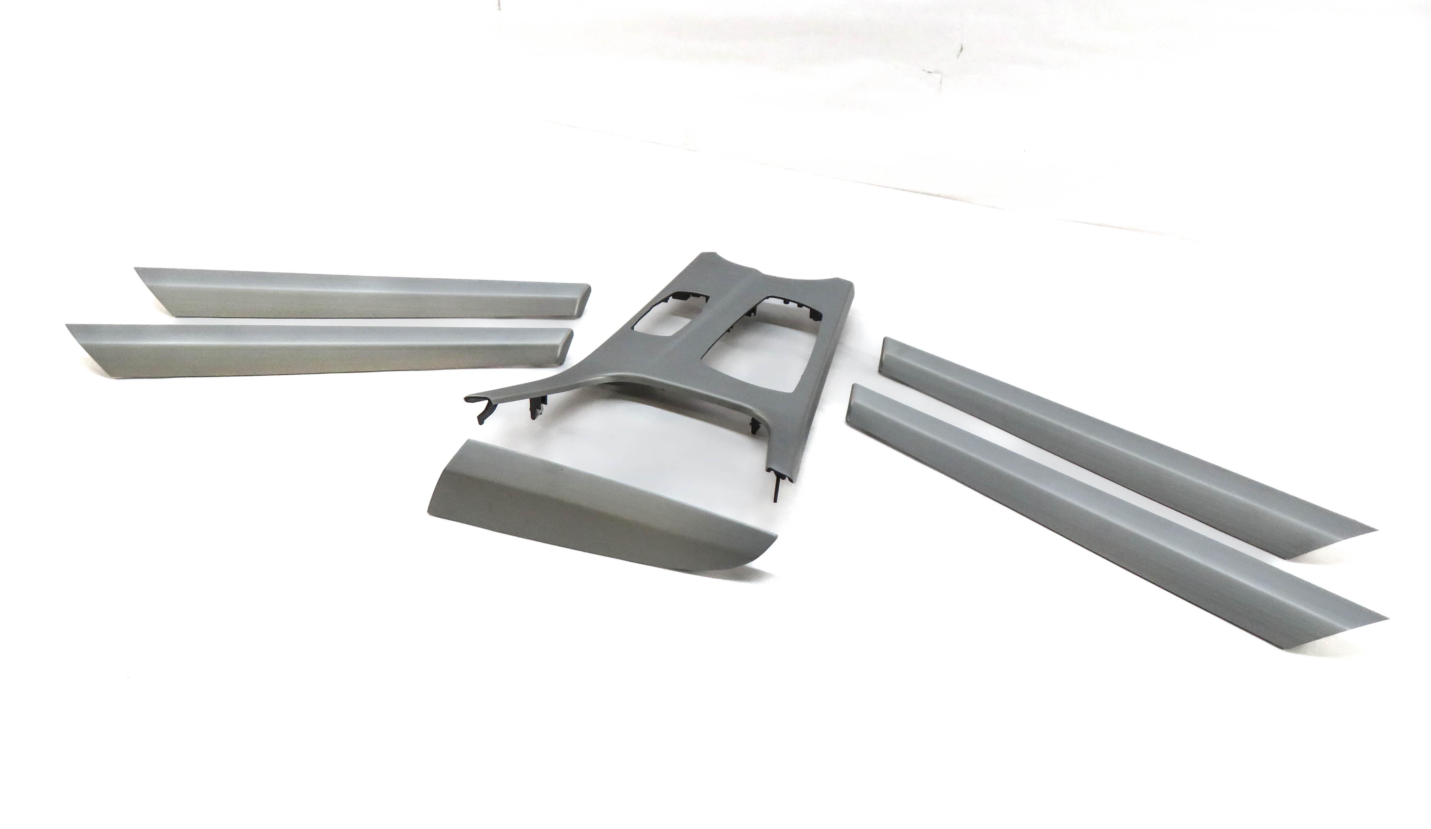 2013 BMW X3 (F25) DASH DOOR CONSOLE BRUSHED ALUMINUM TRIM PANEL SET — exact item pictured