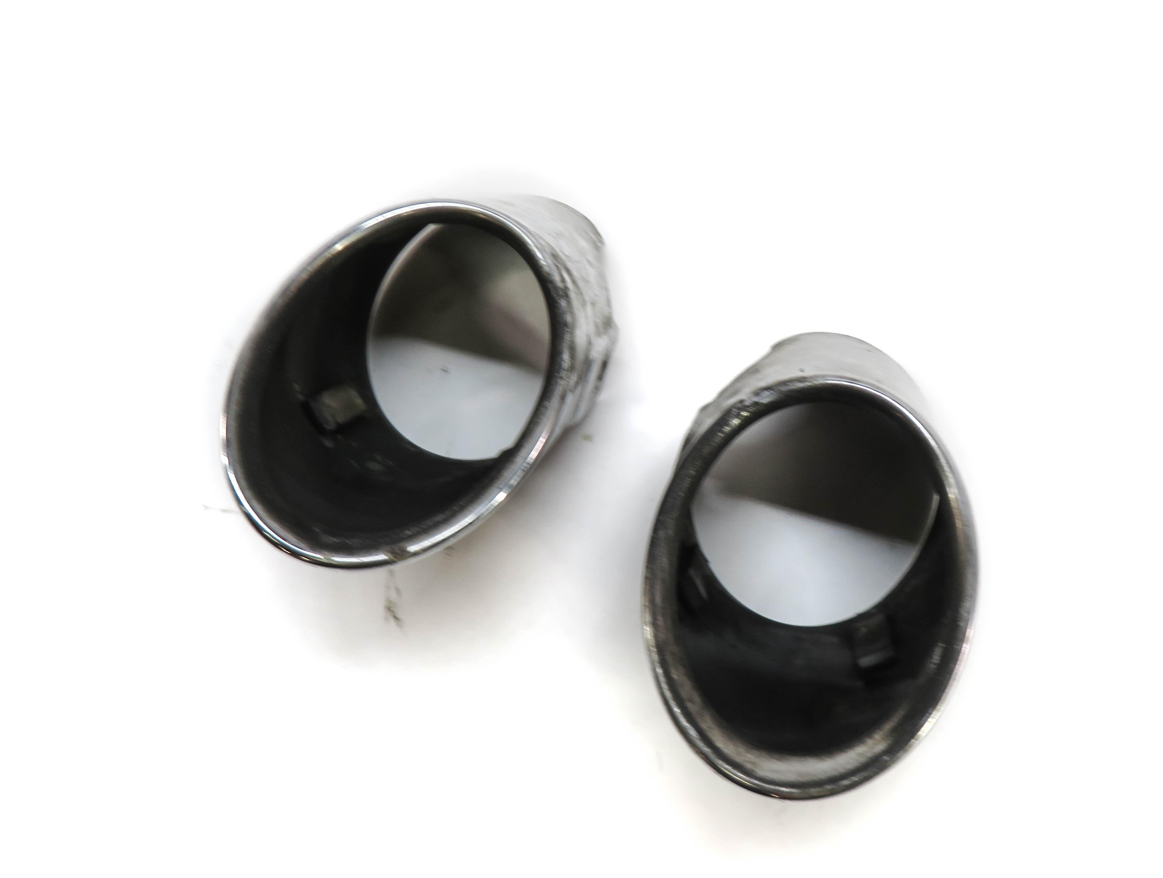 2009 BMW X6 (E71) LEFT & RIGHT EXHAUST TIP SET-2 — exact item pictured