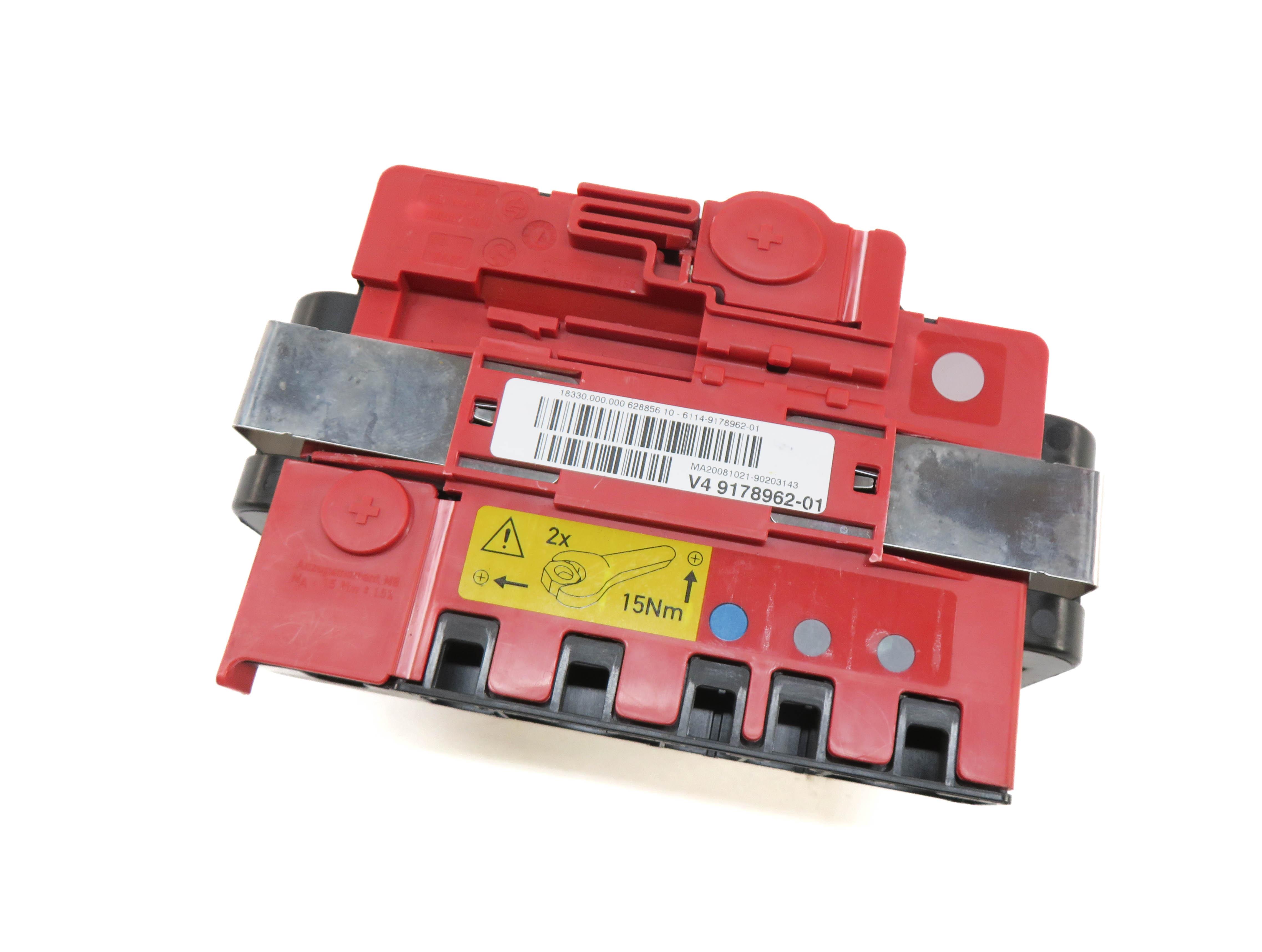 2009 BMW X6 (E71) POSITIVE BATTERY POWER DISTRIBUTION FUSE PLATE TERMINAL — exact item pictured