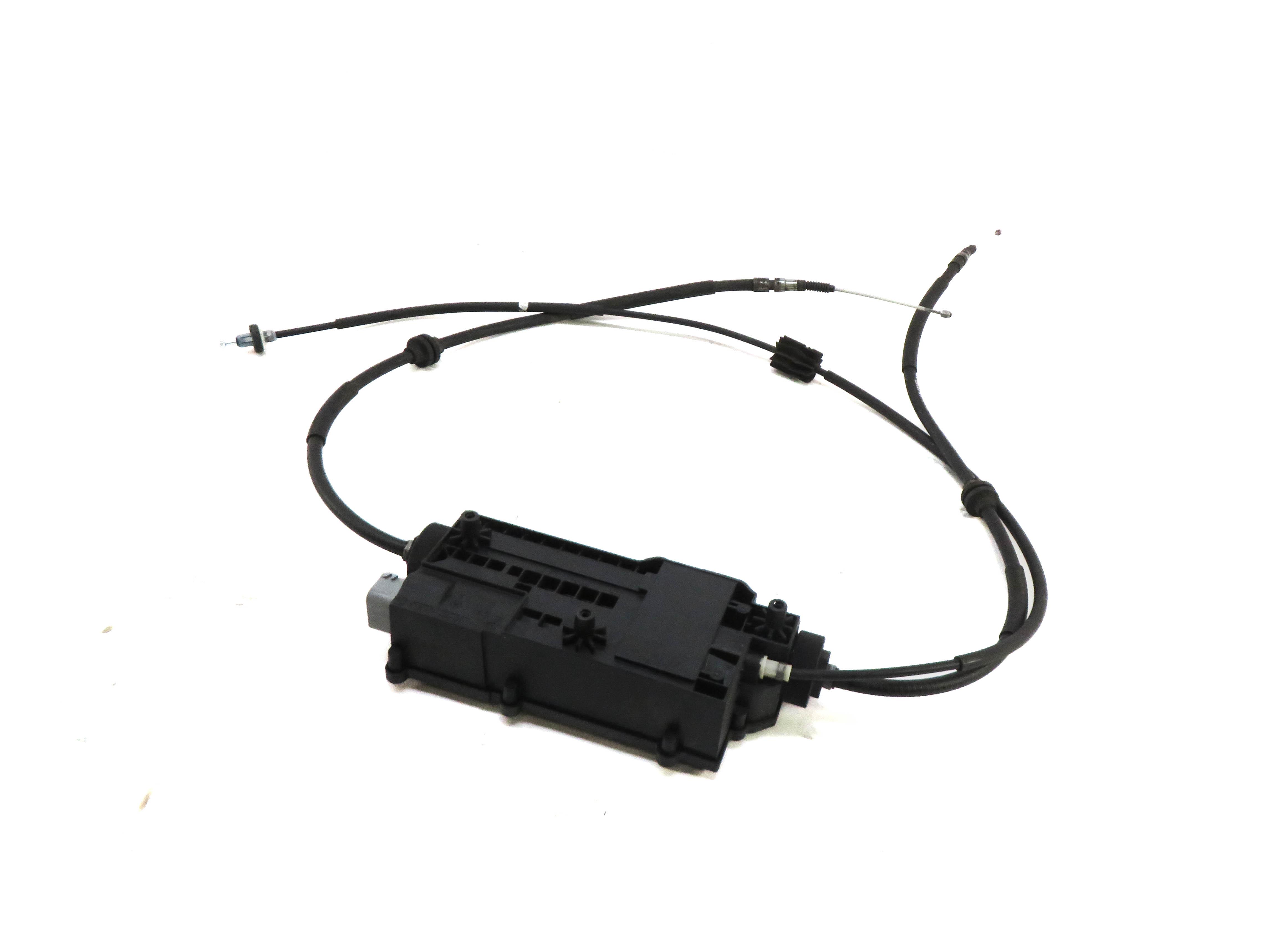 2009 BMW X6 (E71) EMERGENCY PARKING BRAKE ACTUATOR MOTOR w/ CABLES — exact item pictured