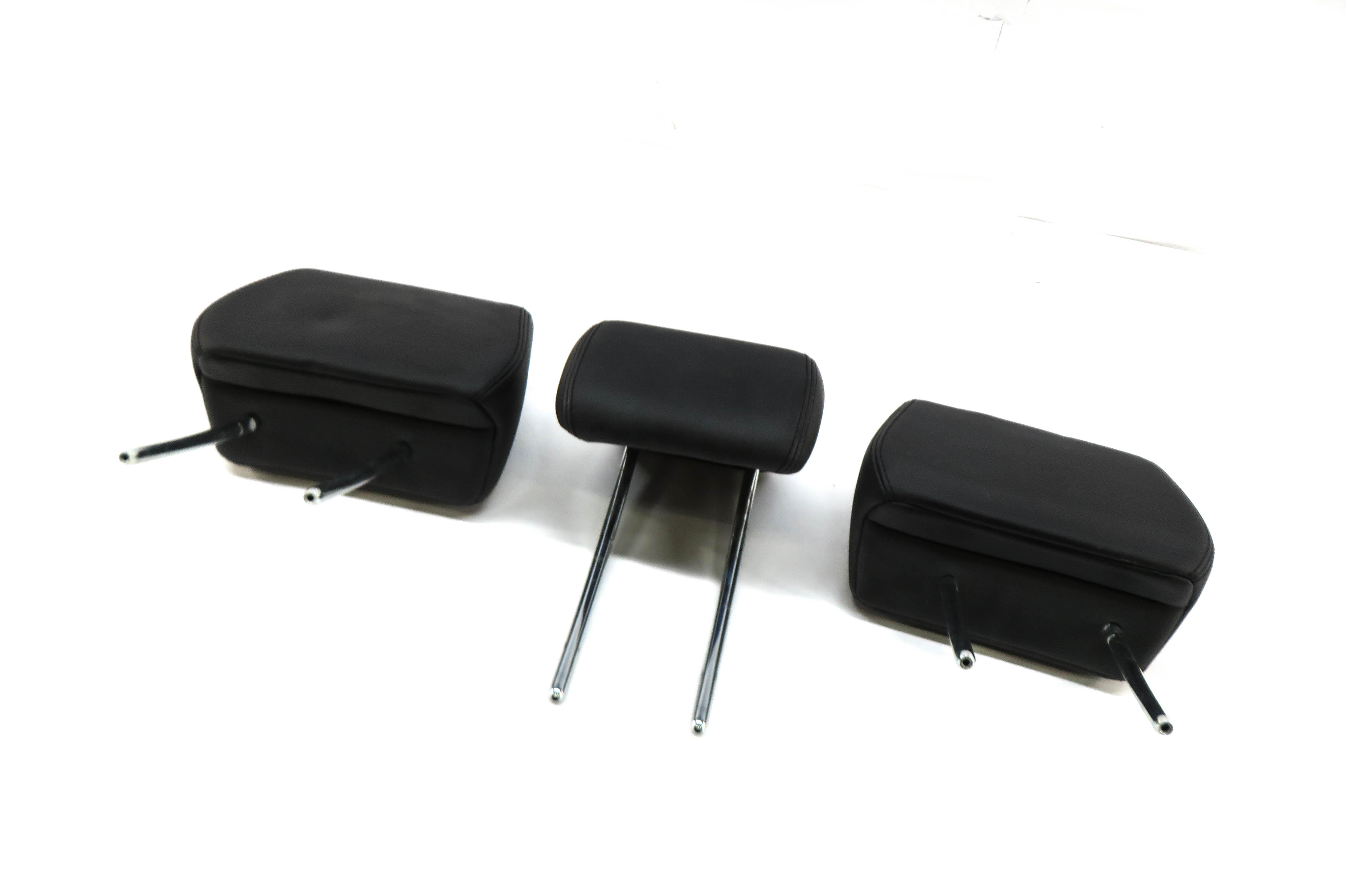 2015 RANGE ROVER EVOQUE (L538) REAR SEAT LEFT CENTER RIGHT HEADREST SET (BLACK) — exact item pictured