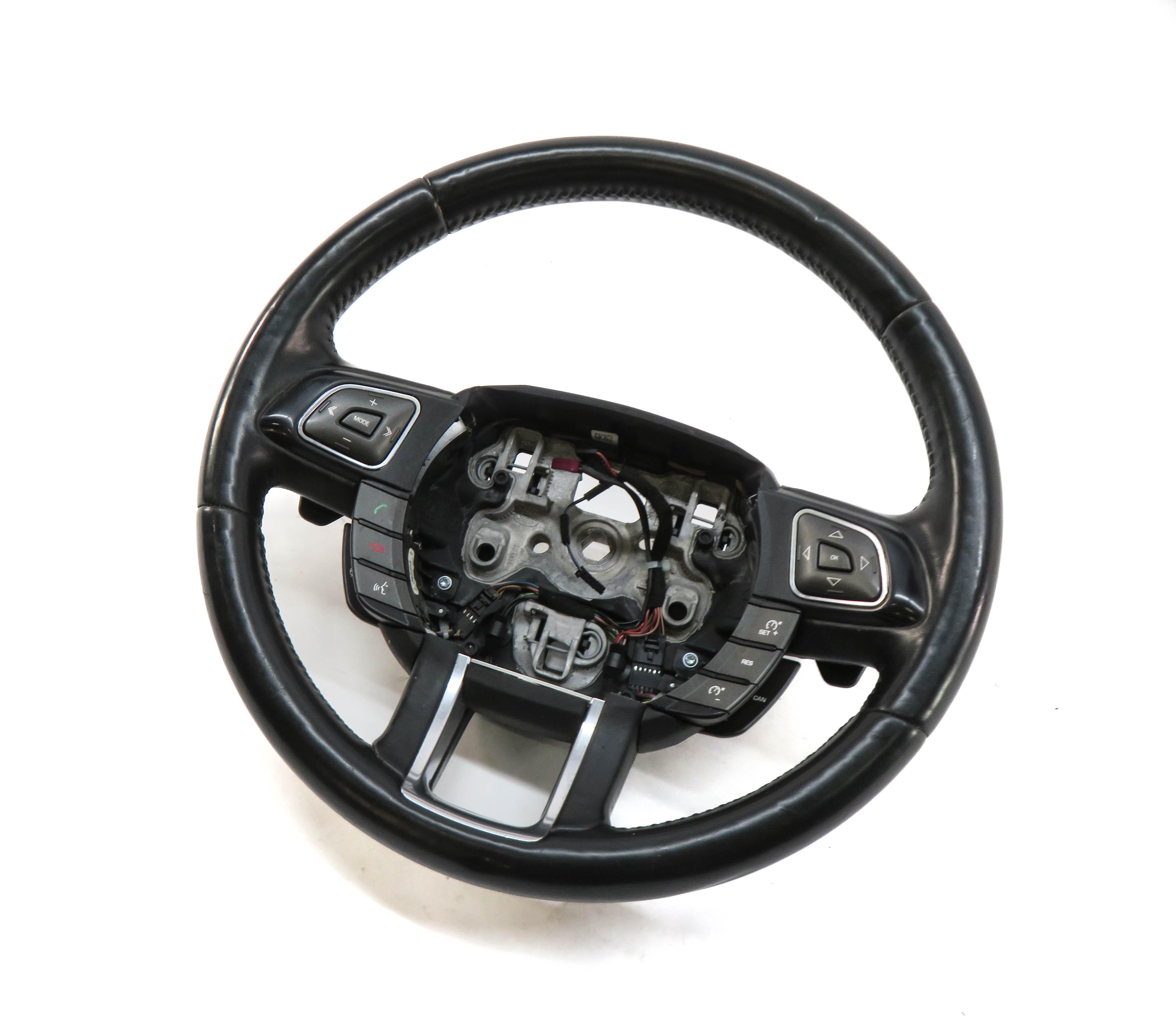 2012-2019 RANGE ROVER EVOQUE (L538) HEATED STEERING WHEEL w/ SHIFT PADDLES BLACK — exact item pictured
