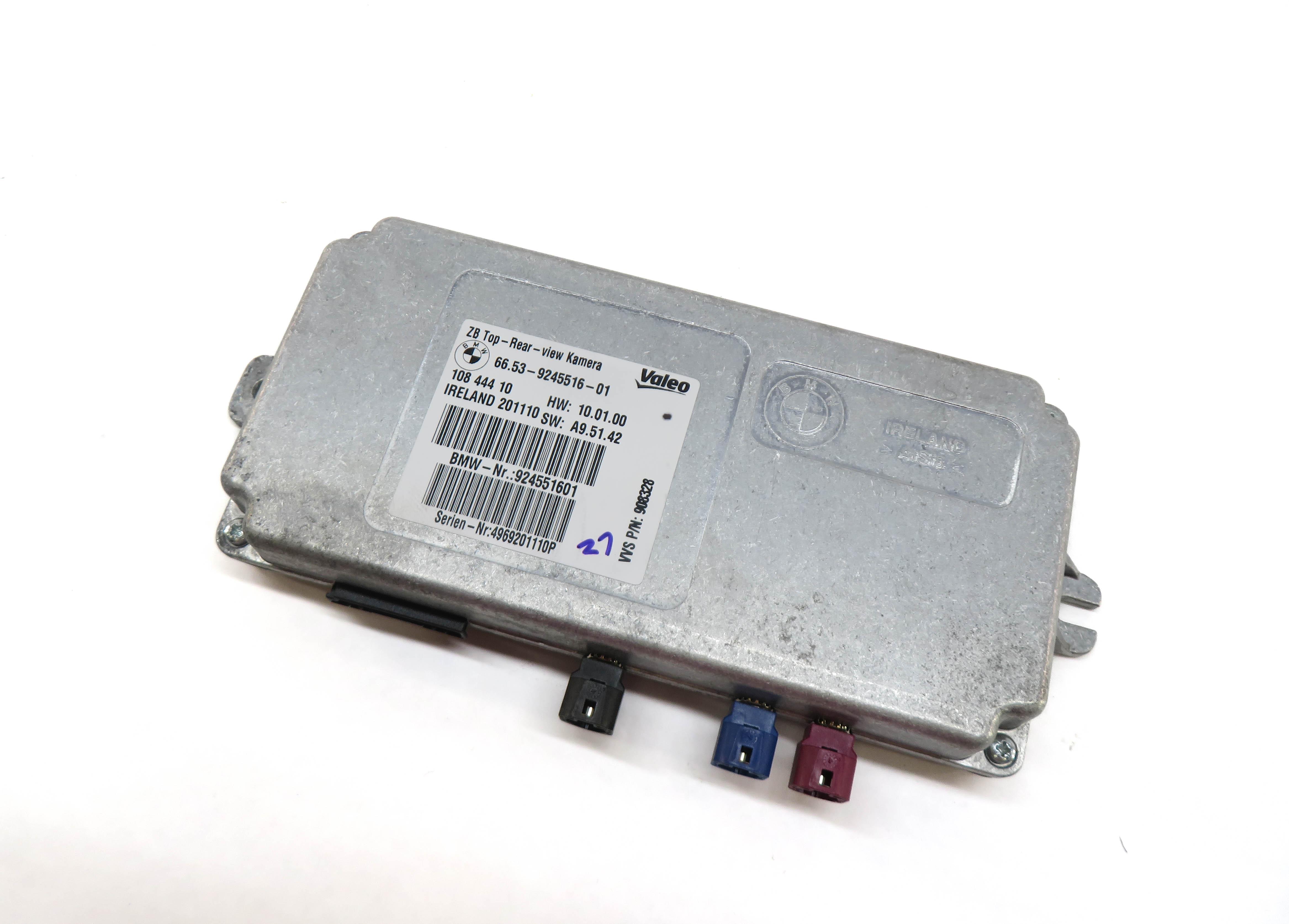 2011 BMW X5 (E70) TOP SIDE VIEW REARVIEW CAMERA CONTROL MODULE — exact item pictured