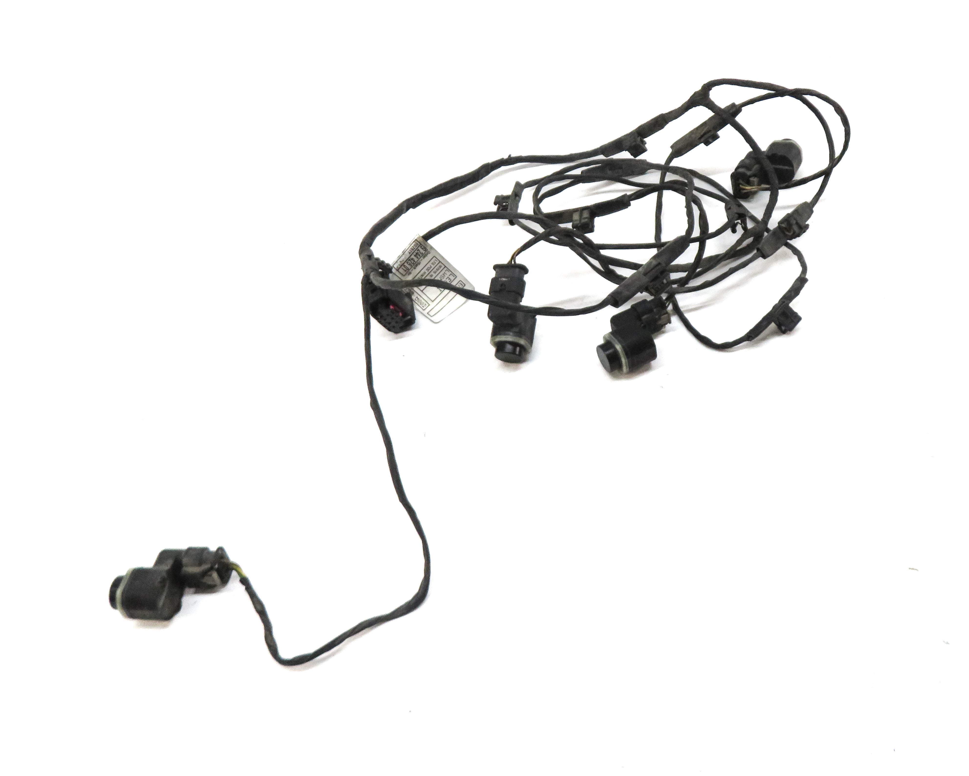 2011 BMW X5 (E70) REAR PDC PARK DISTANCE SENSOR SET w/ HARNESS (BLACK) — exact item pictured