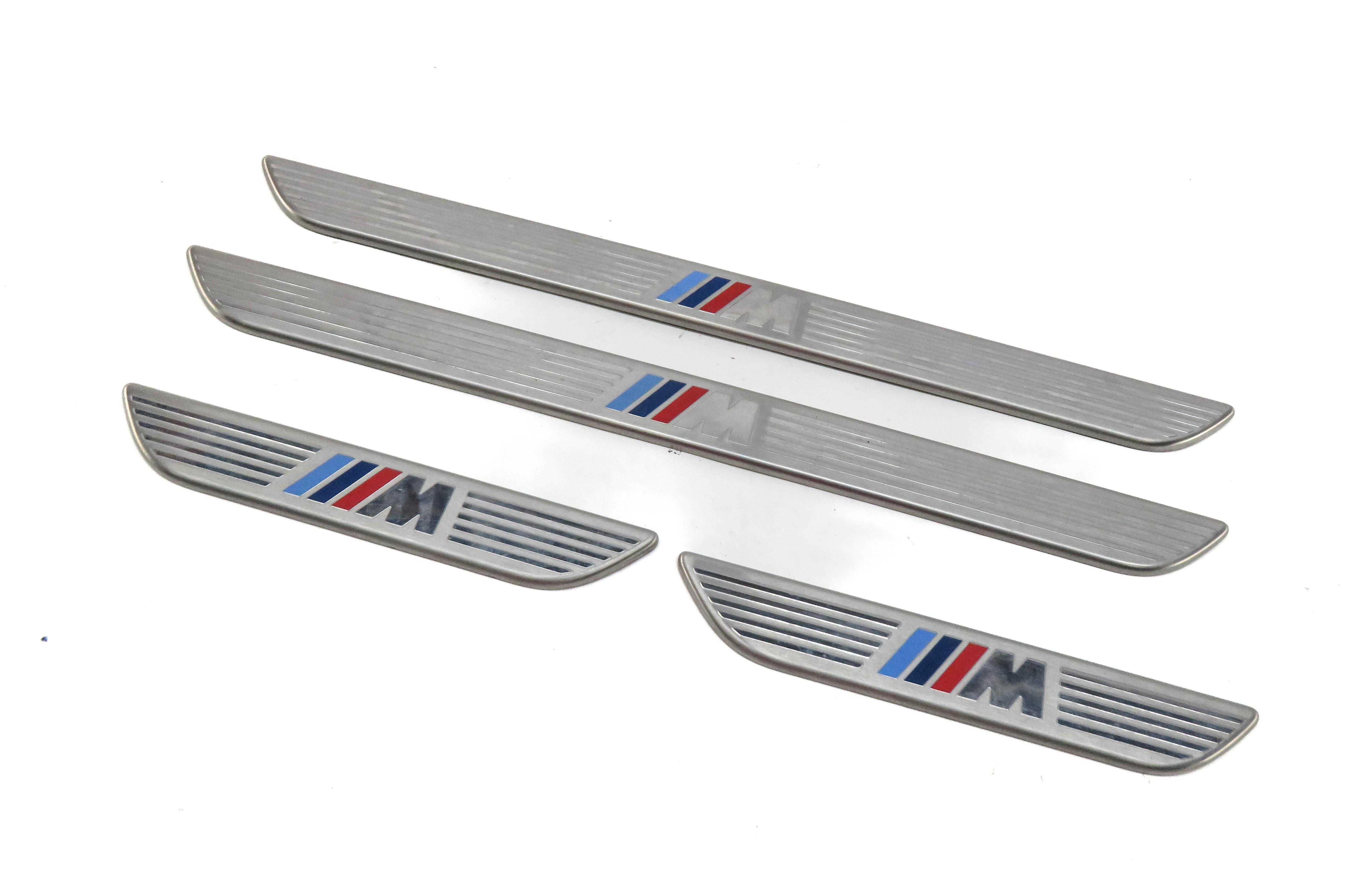 2011 BMW X5 (E70) FRONT & REAR ///M-SPORT DOOR SILL SCUFF PANEL TRIM SET-4 — exact item pictured