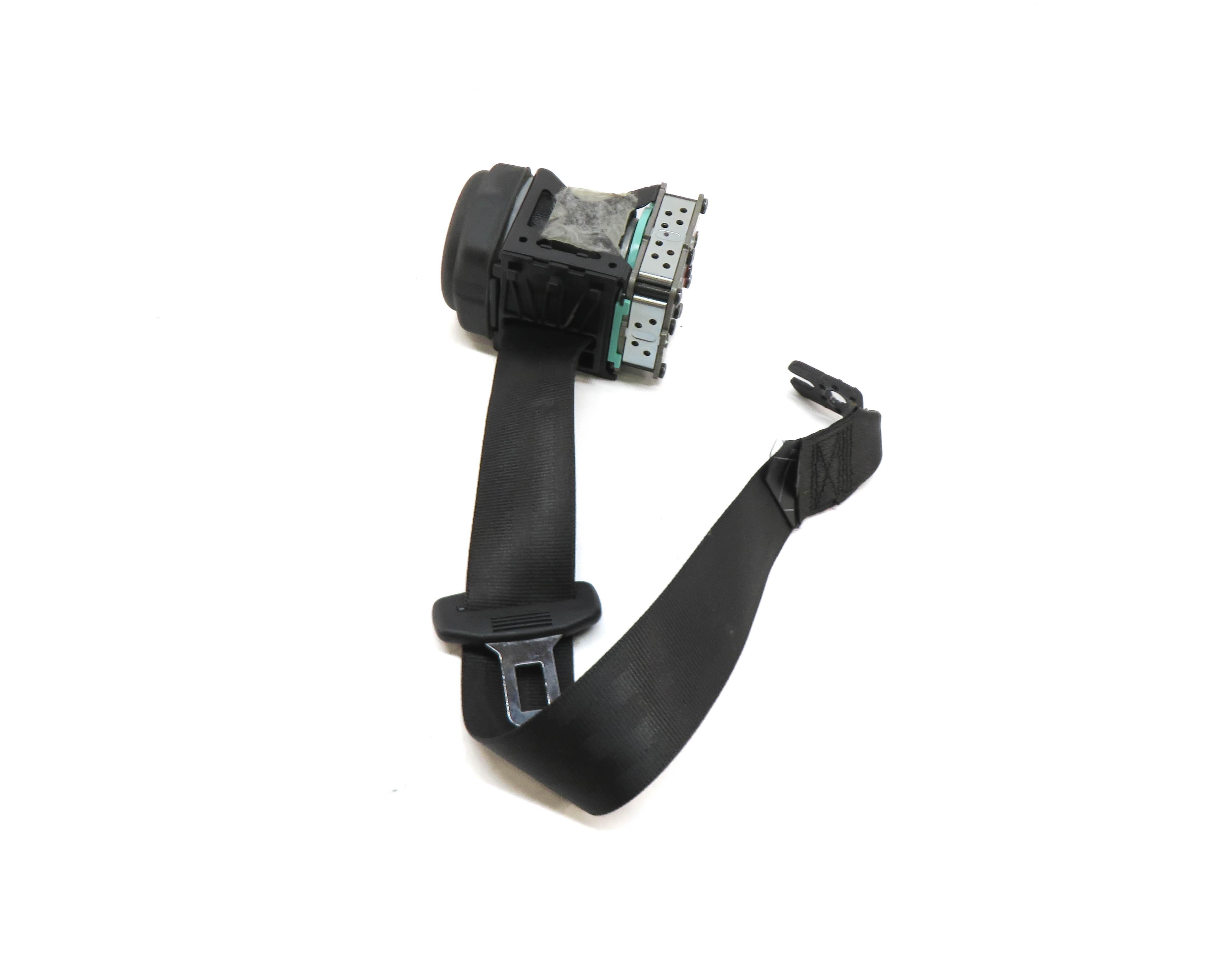2012 AUDI A6 (C7) LEFT REAR SEAT SEATBELT RETRACTOR (BLACK) — exact item pictured