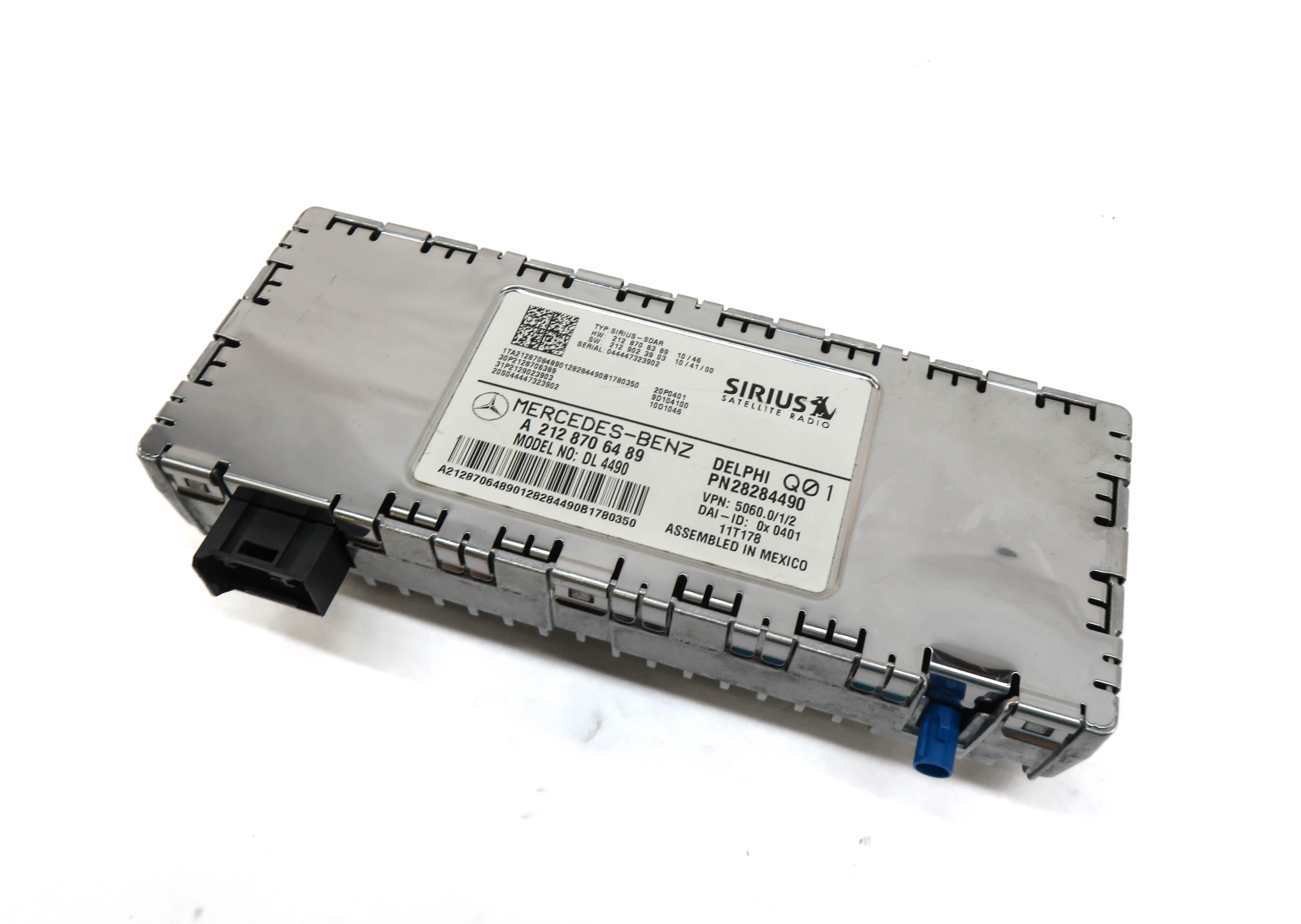 2010-2016 MERCEDES B C E ML SL CLS (W204 W166 W212 X204) SIRIUS SATELLITE MODULE — exact item pictured