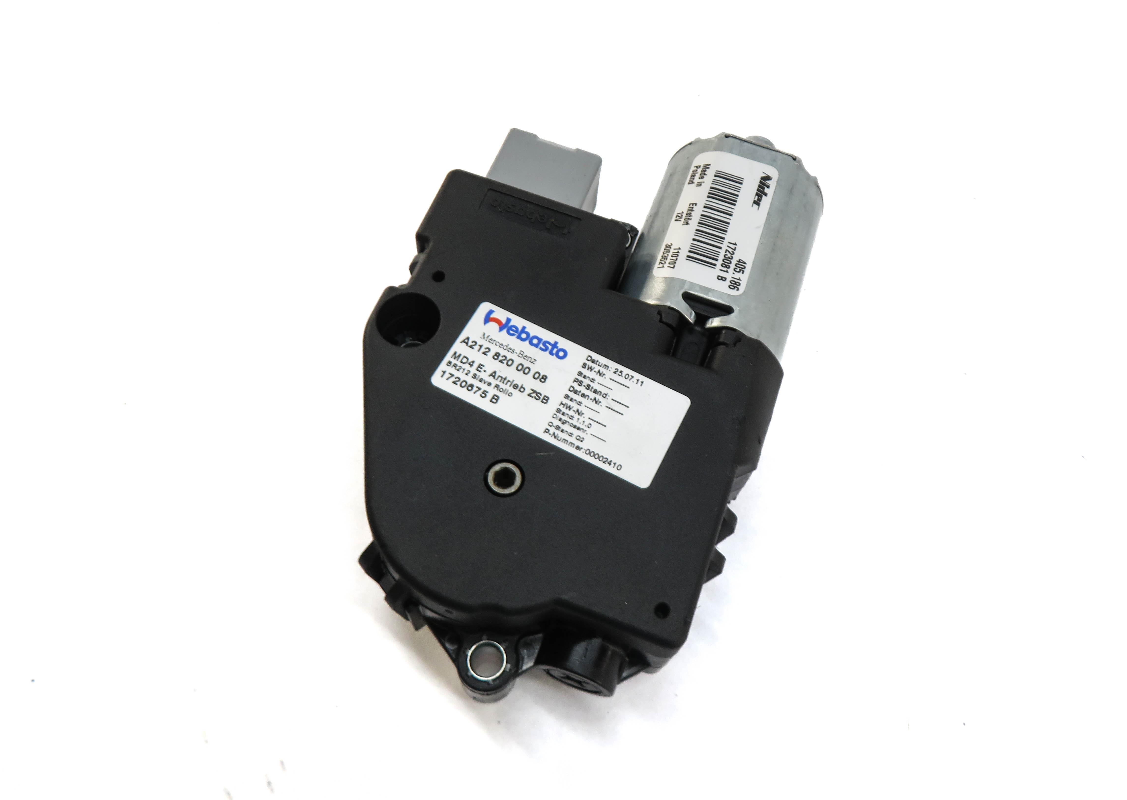 2010-2017 MERCEDES C250 C350 E350 E400 E550 (W204 W212) SUNROOF SUNSHADE MOTOR — exact item pictured