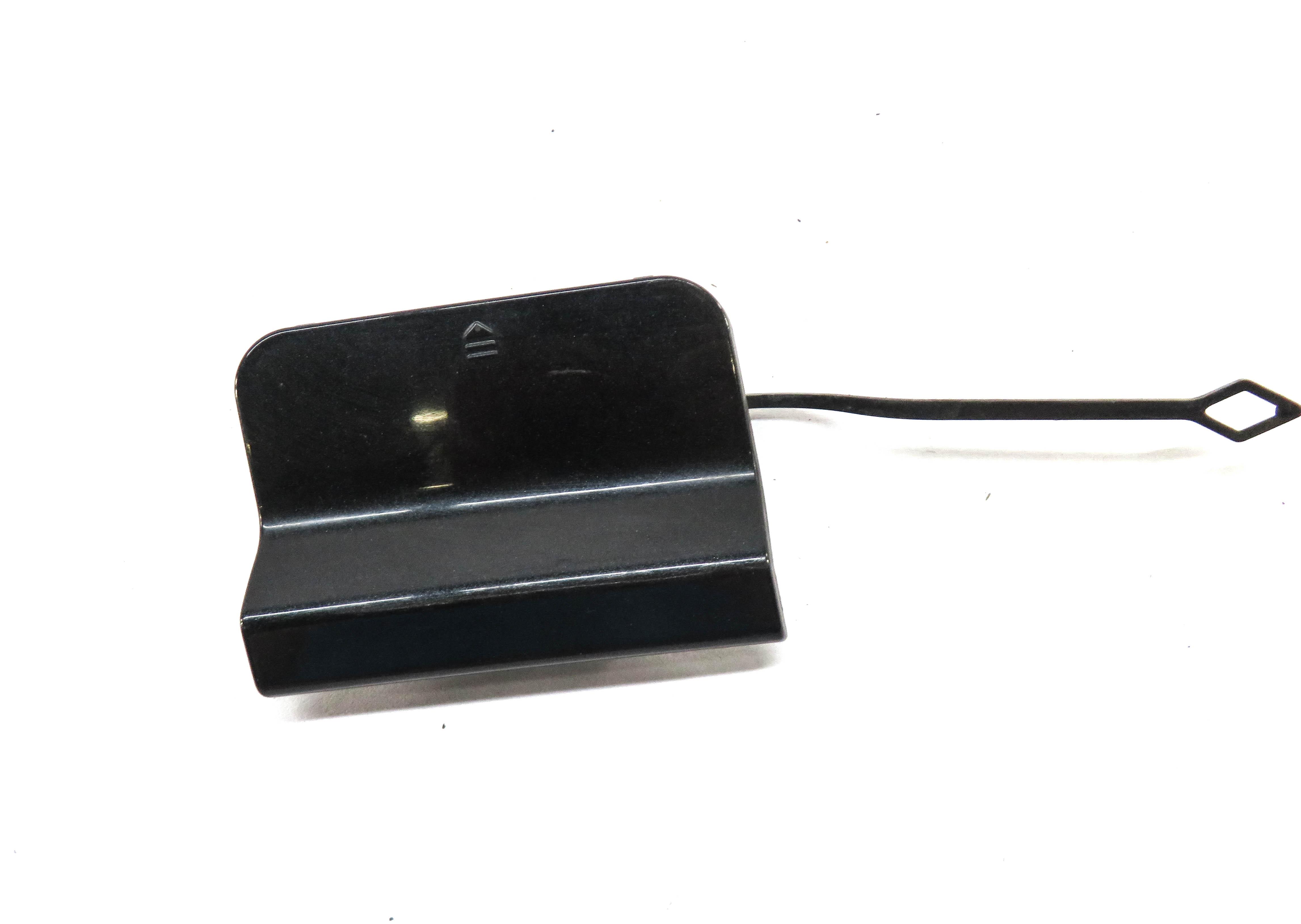 2012 MERCEDES C250 (W204) REAR TOWING EYE TOW HOOK COVER TRIM (MAGNETITE BLACK) — exact item pictured