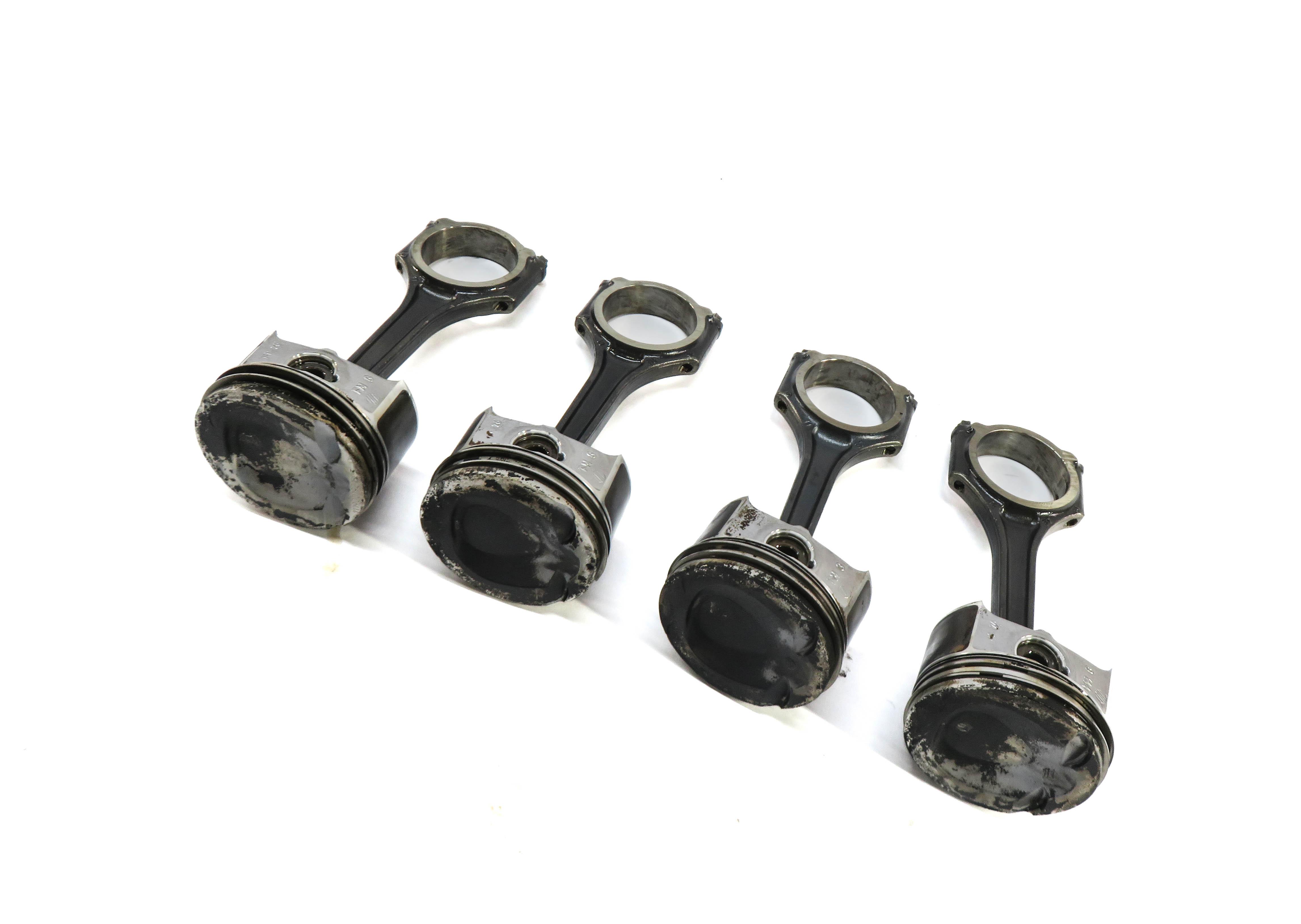 12-15 MERCEDES C250 SLK250 (W204 R172) 1.8L M271 TURBO ENGINE PISTON w/ ROD SET — exact item pictured