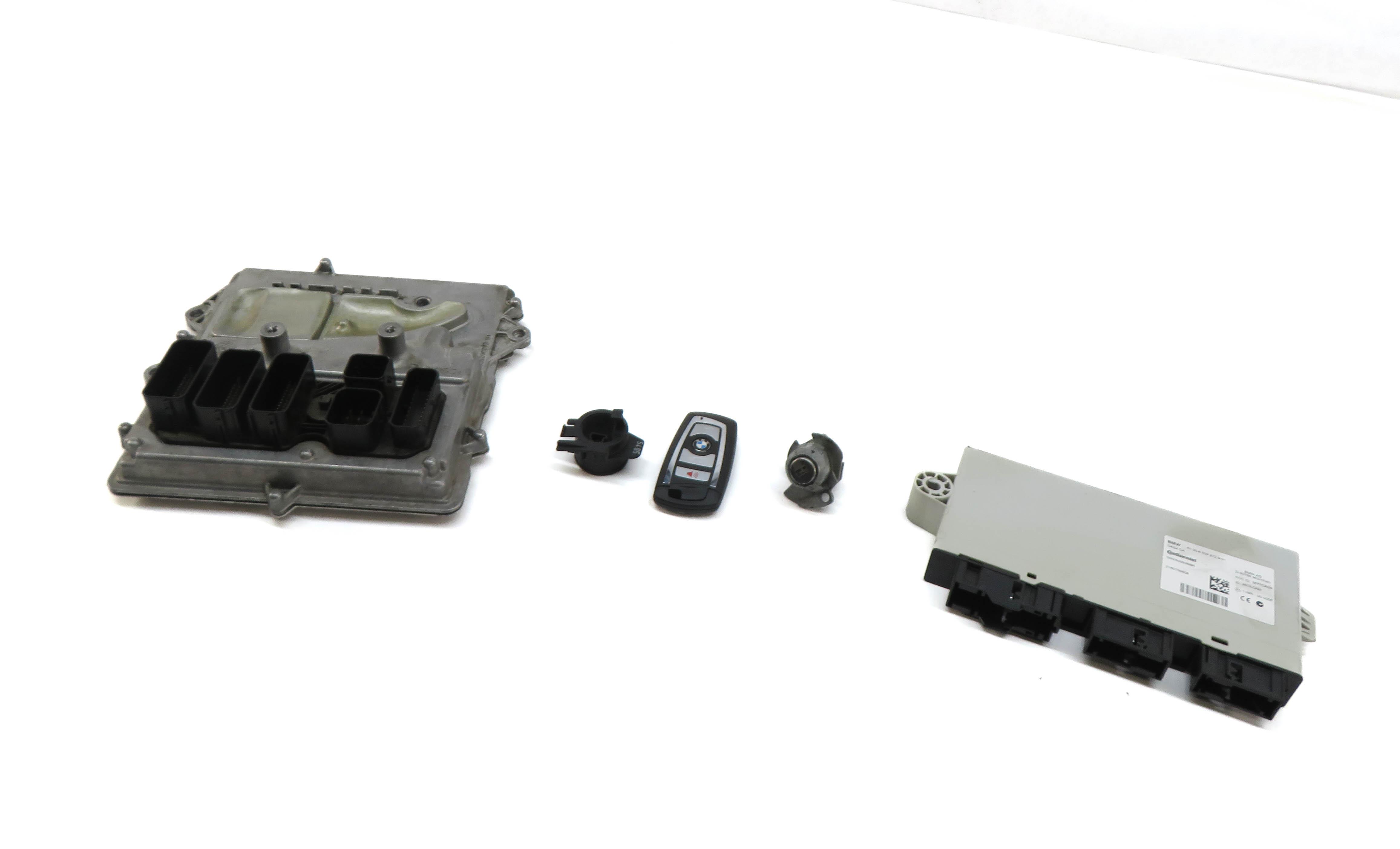 2016 BMW 535i (F10) 3.0L N55 ENGINE ECM DME CAS4 IMMOBILIZER MODULE KEY SET — exact item pictured