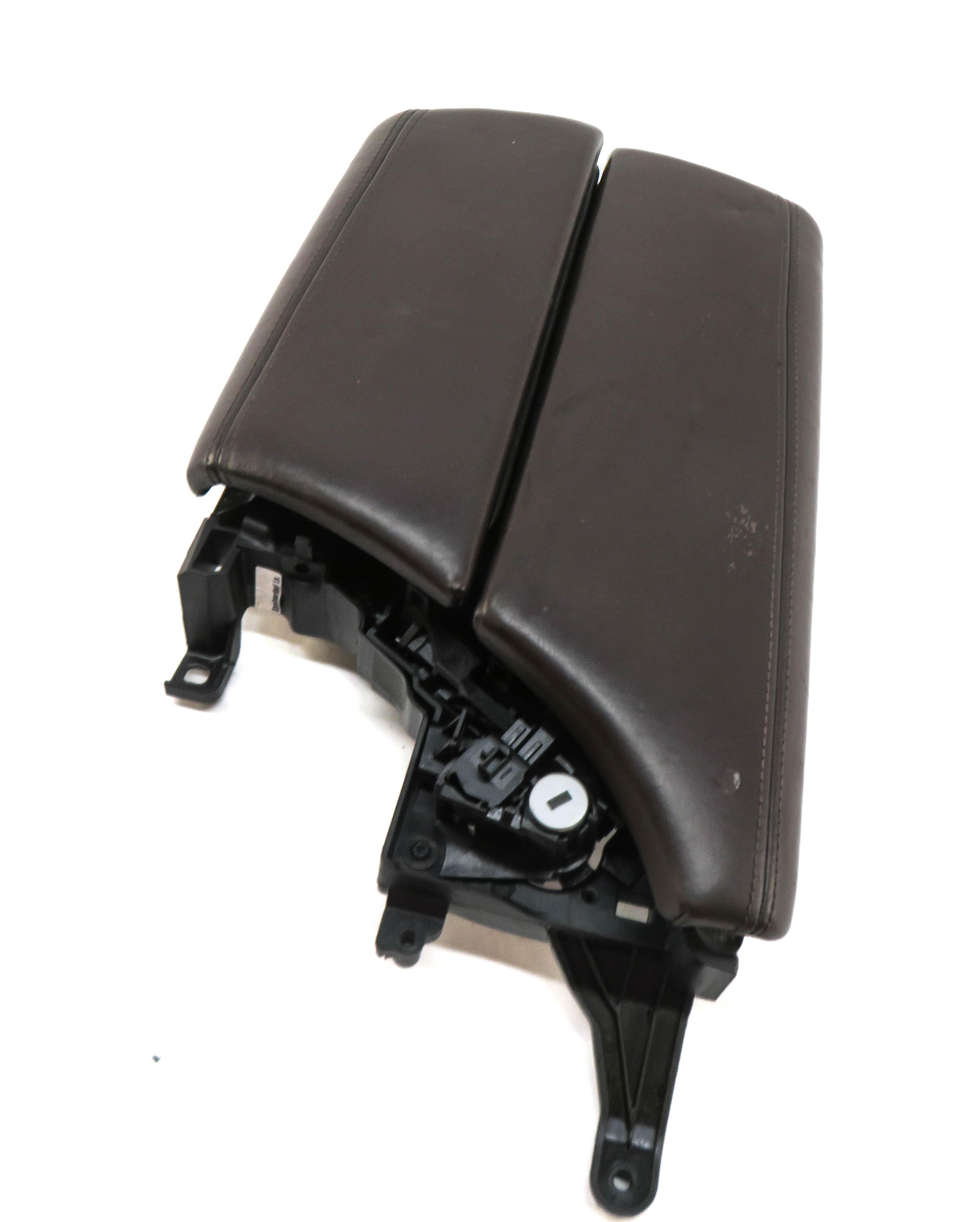 12-16 BMW 528i 535i 550i (F10) FRONT CENTER CONSOLE ARMREST LID (MOCHA BROWN) — exact item pictured