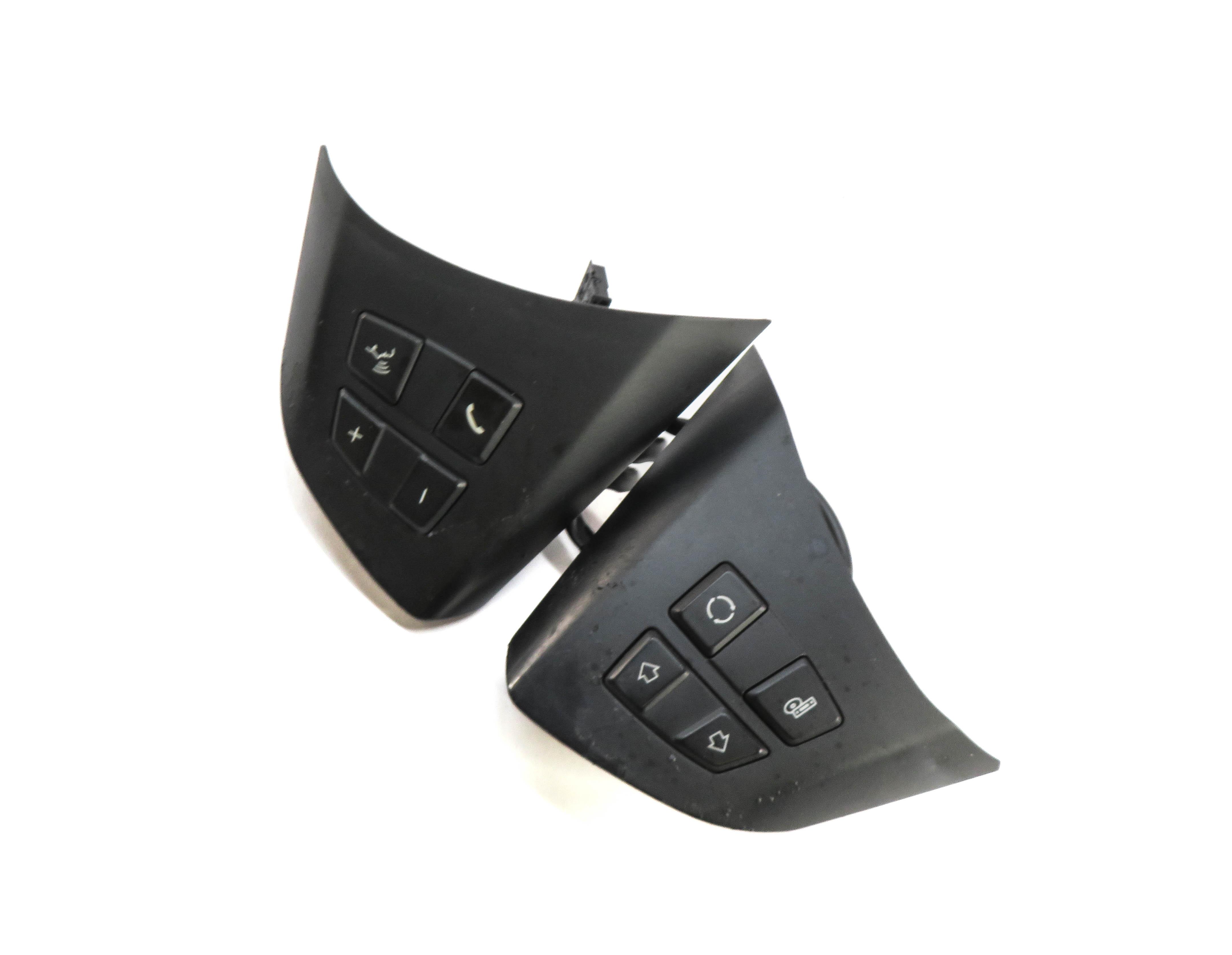 2011 BMW X5 (E70) STEERING WHEEL SWITCH BUTTON SET-2 w/ TRIM — exact item pictured