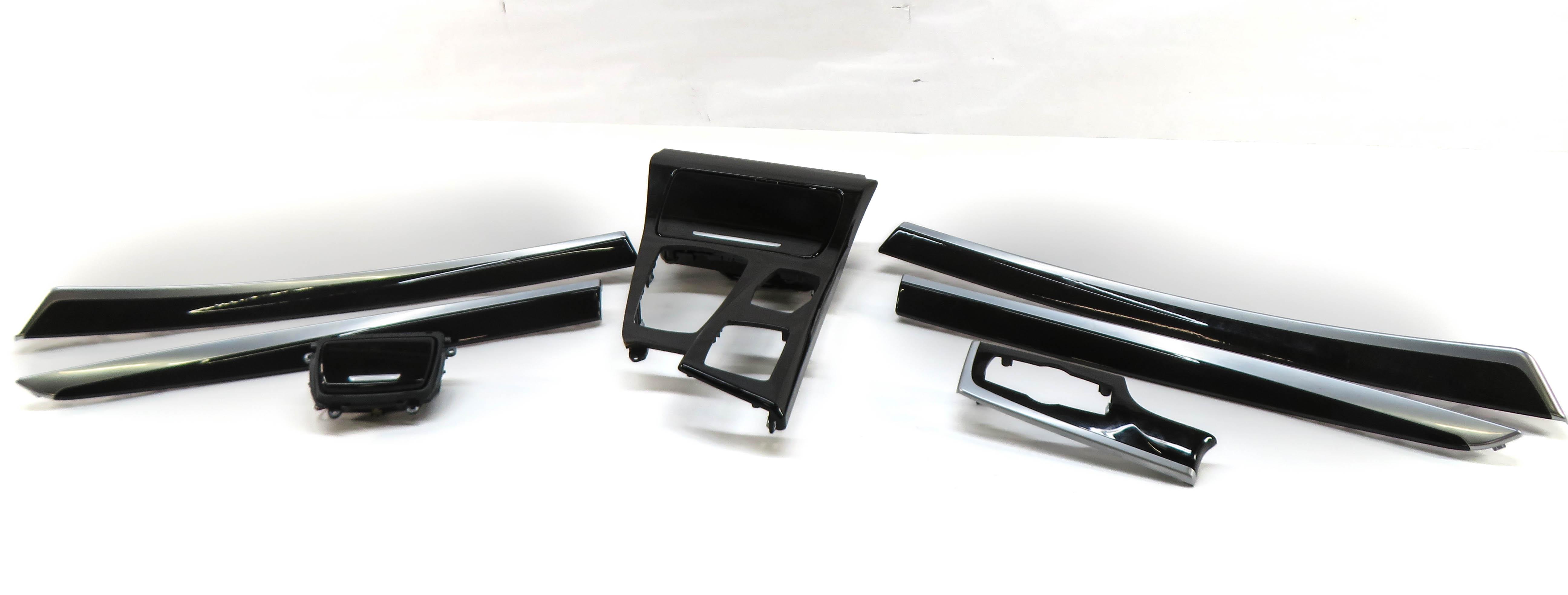 2012 BMW 528i (F10) DASH DOOR CONSOLE INTERIOR TRIM SET (FINE ASH WOOD GRAIN) — exact item pictured