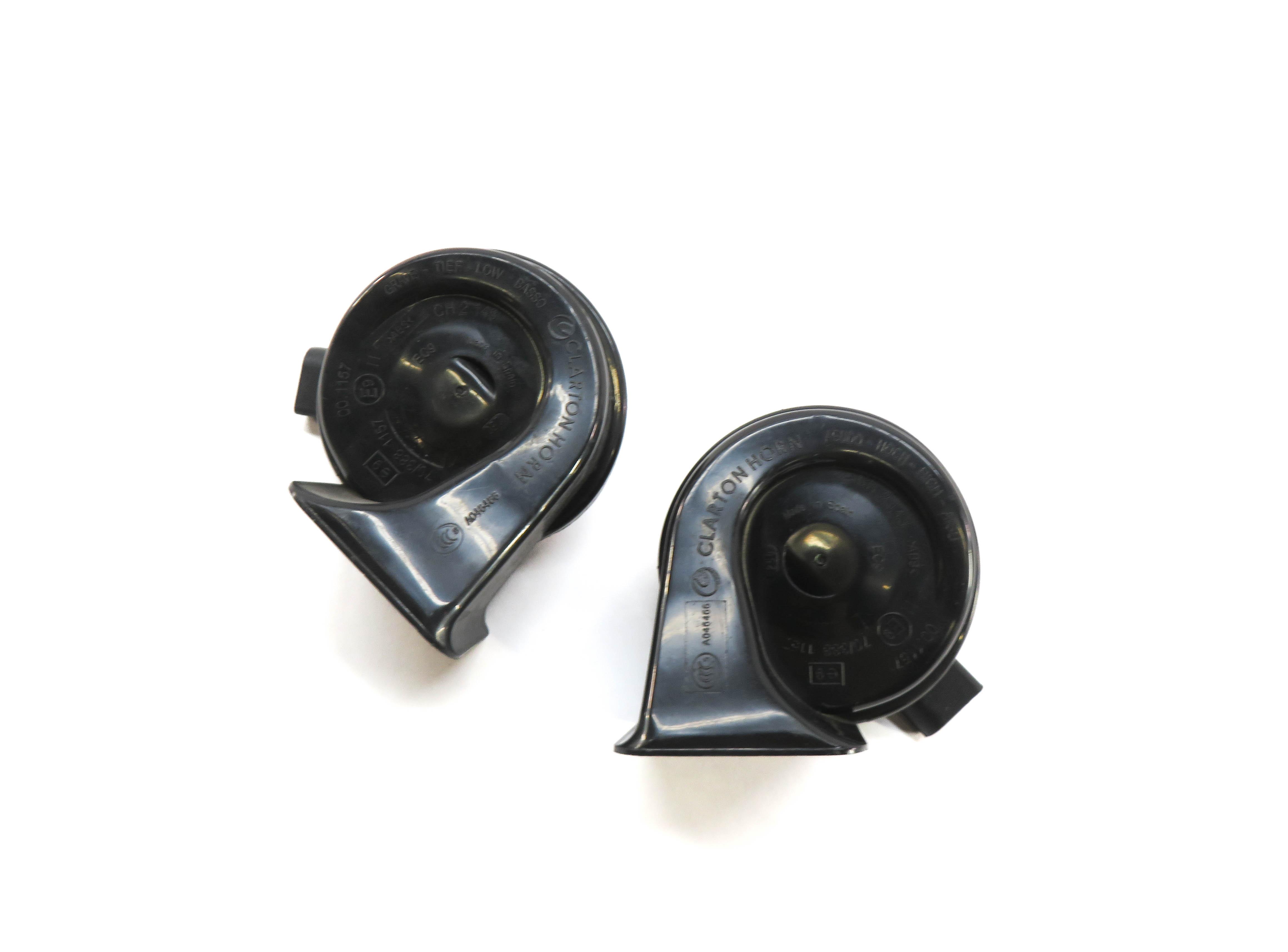 2011-2016 BMW 528i 535i 535iGT 550i 550iGT M5 (F10 F07) HIGH & LOW TONE HORN SET — exact item pictured