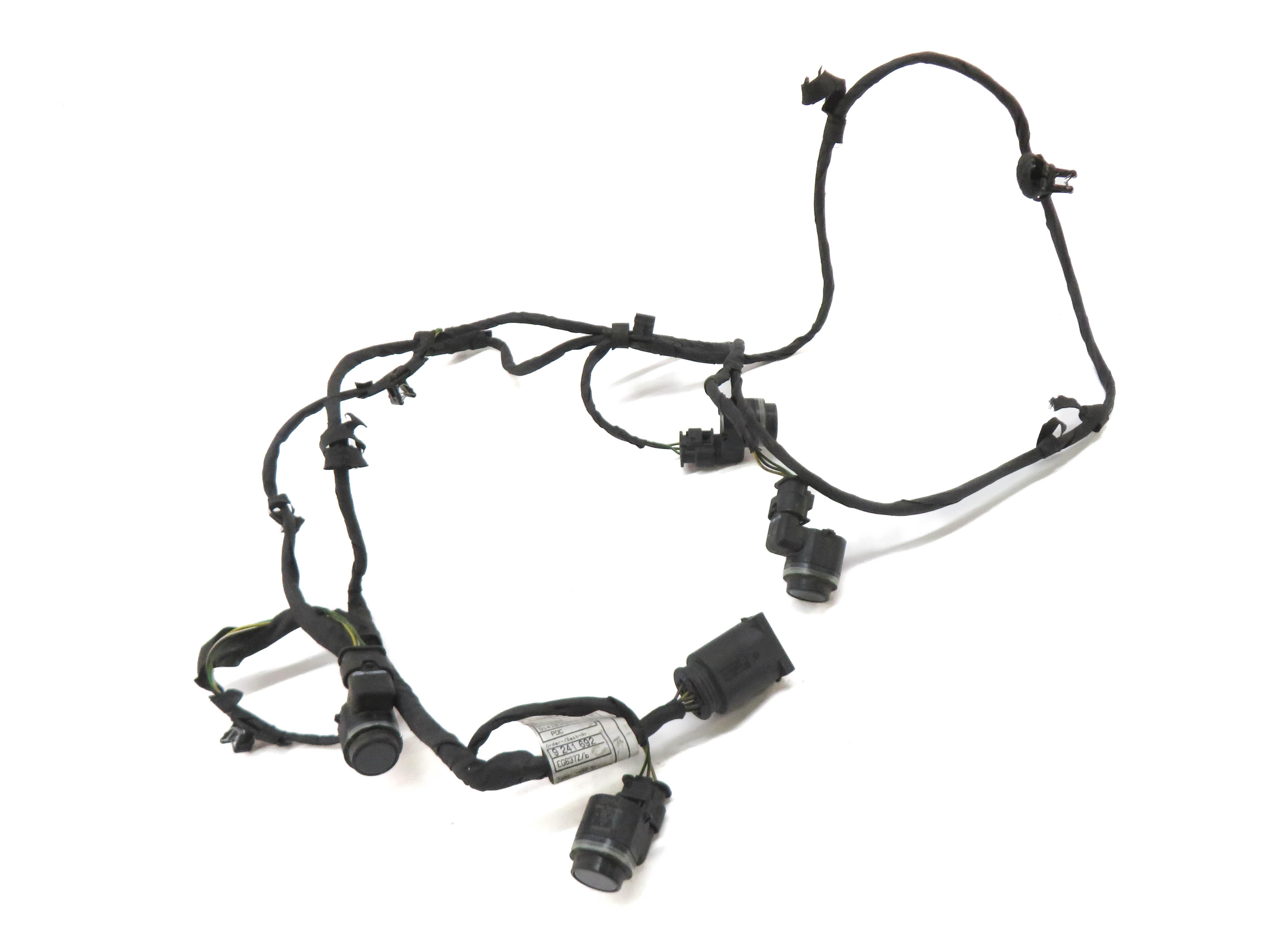 2012 BMW 528i (F10) FRONT PDC PARK DISTANCE SENSOR SET w/ HARNESS (GRAY B90) — exact item pictured