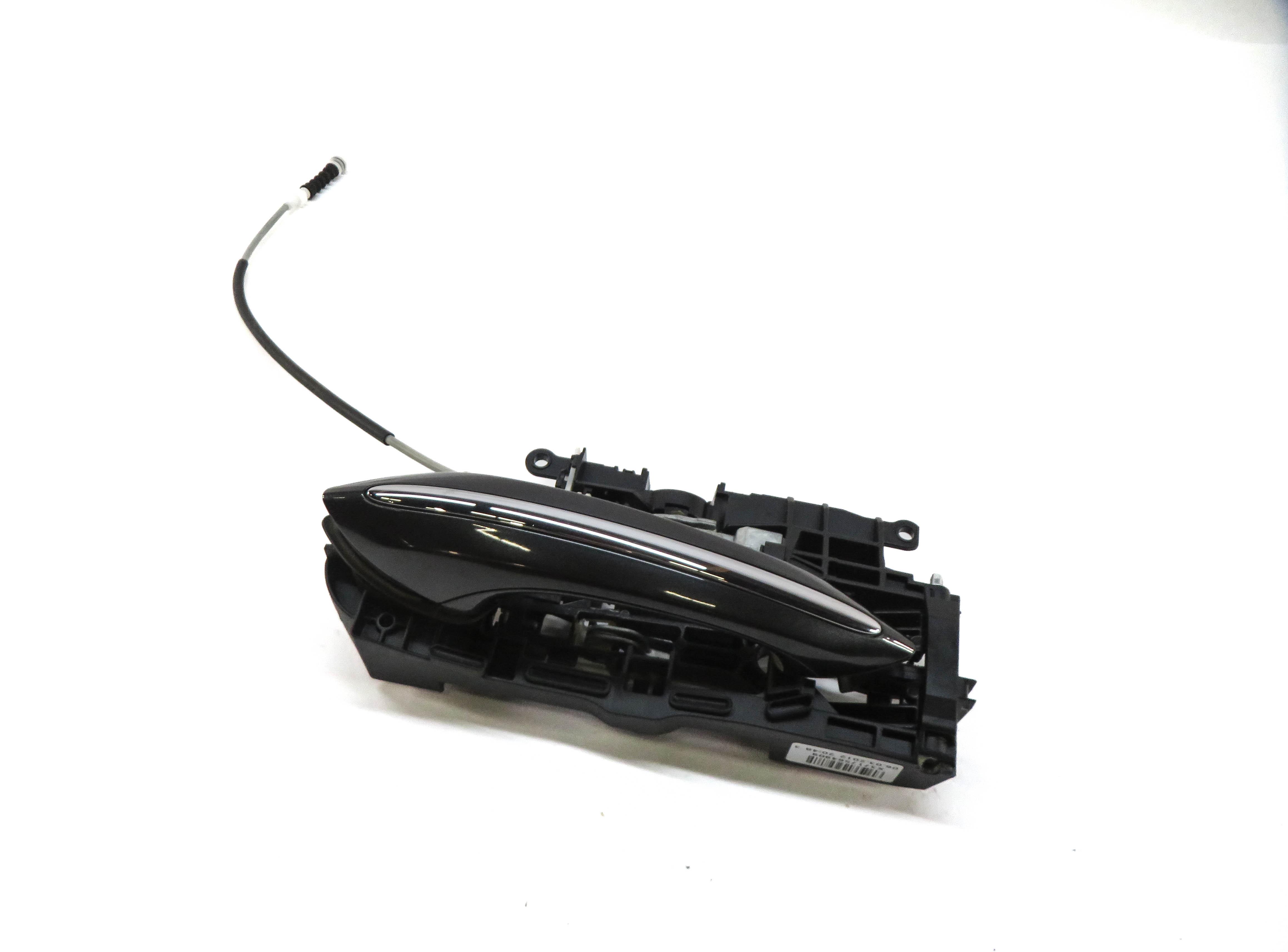 2011-2016 BMW 528i 535i 550i M5 (F10) LEFT REAR DOOR HANDLE w/ LIGHT (GRAY B90) — exact item pictured