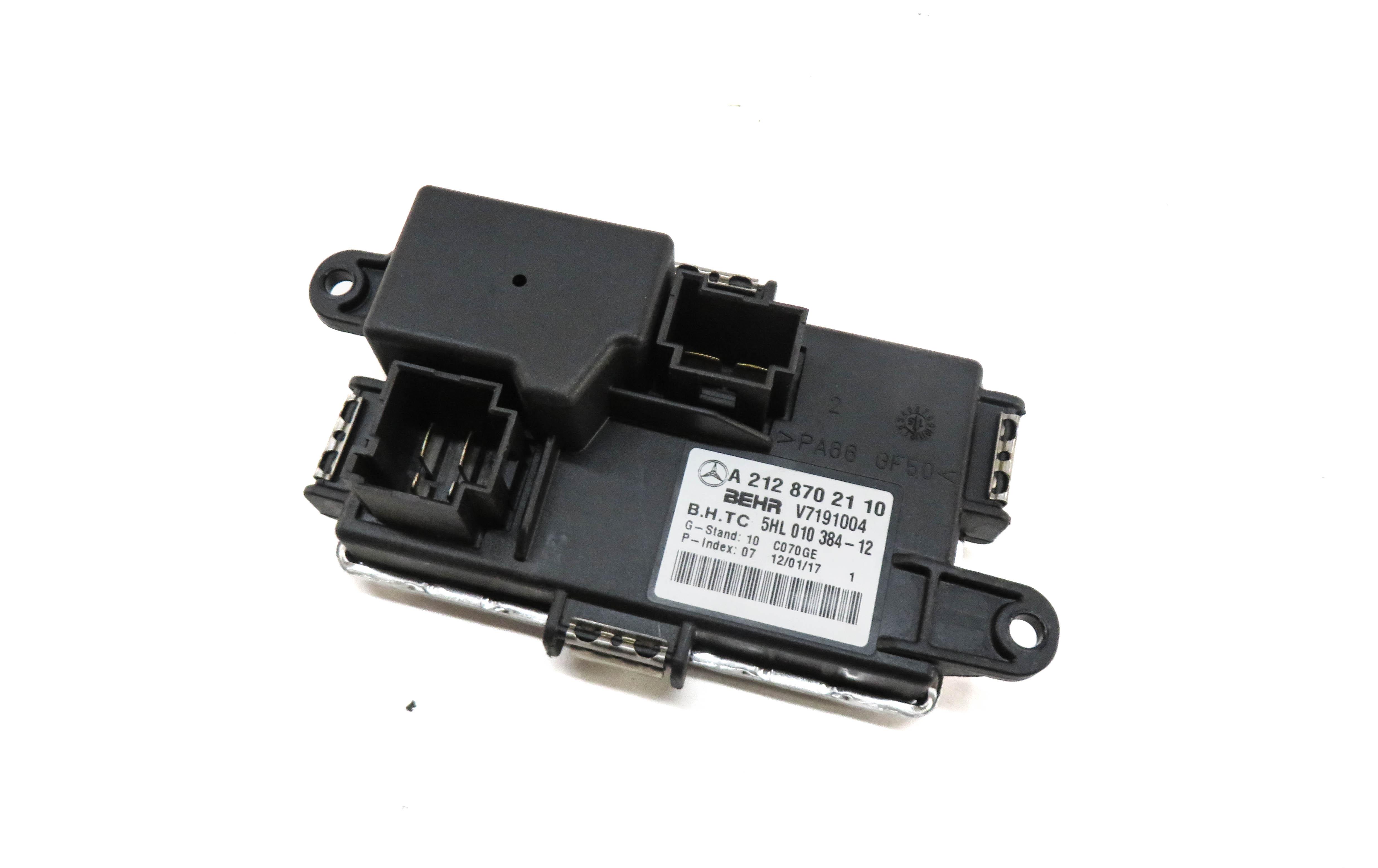 2017 MERCEDES CLS63 AMG (W218) FRONT HEATER A/C BLOWER MOTOR RESISTOR — exact item pictured