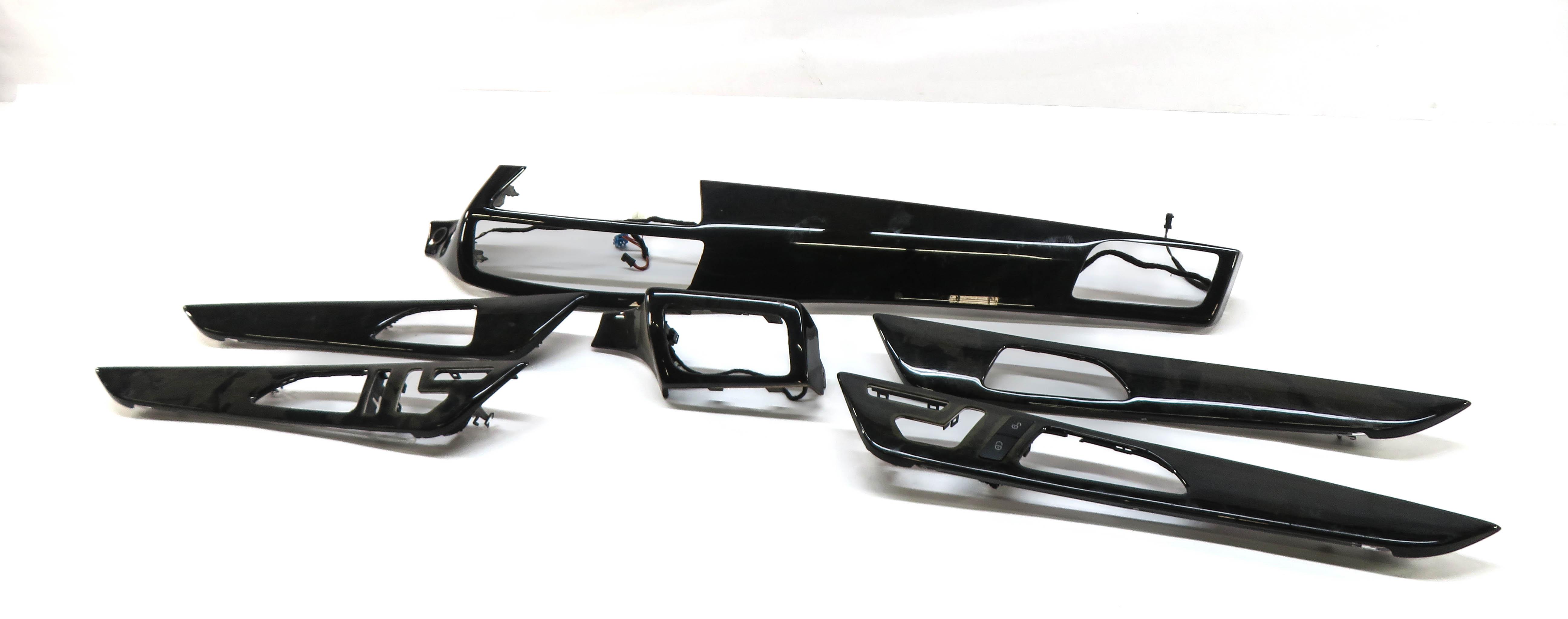 2017 MERCEDES CLS63 AMG (W218) DASH & DOOR INTERIOR TRIM SET (BLACK ASH WOOD) — exact item pictured