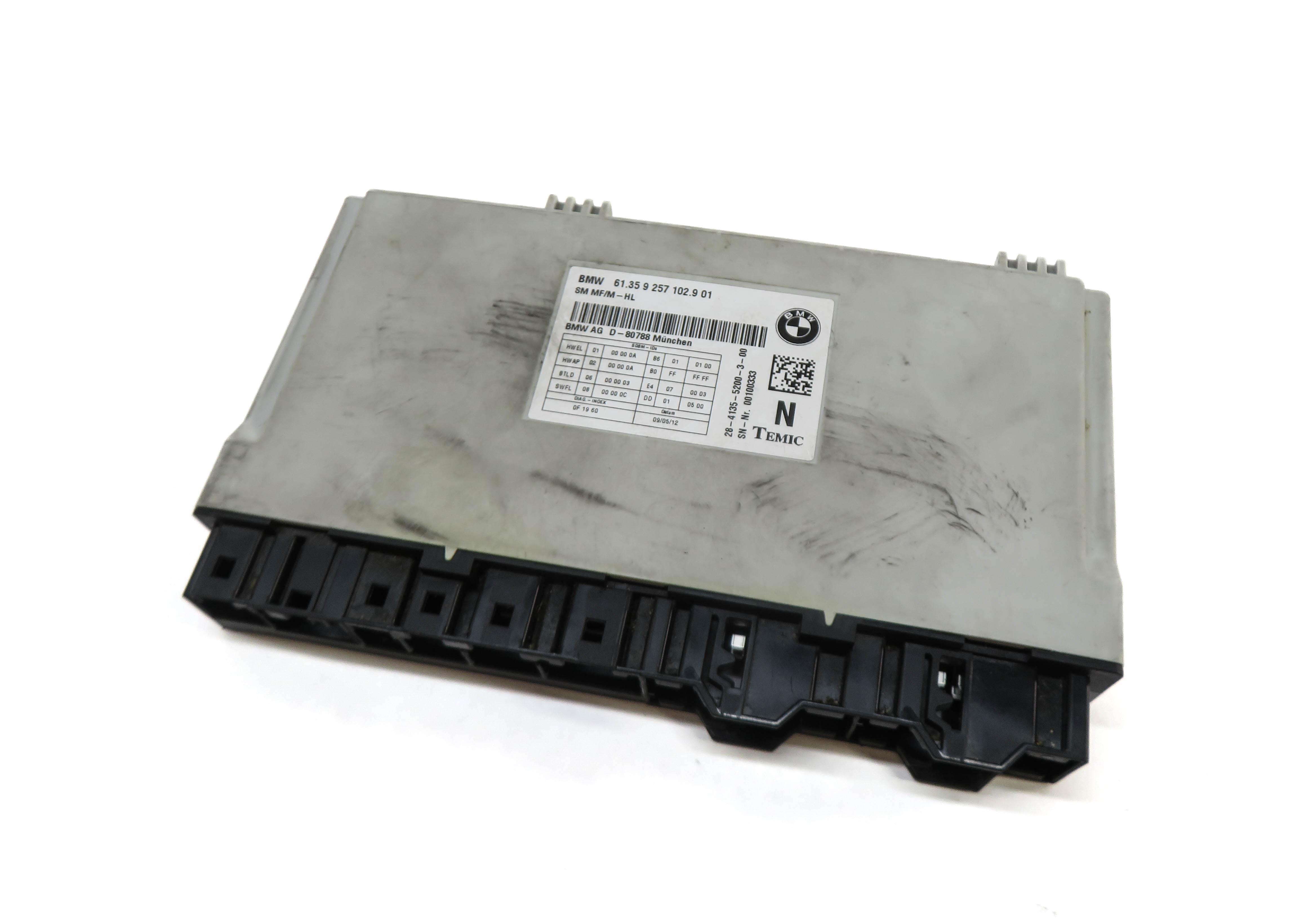 10-17 BMW 5 6 7 SERIES F01 F06 F10 FRONT LEFT DRIVER COMFORT SEAT CONTROL MODULE — exact item pictured