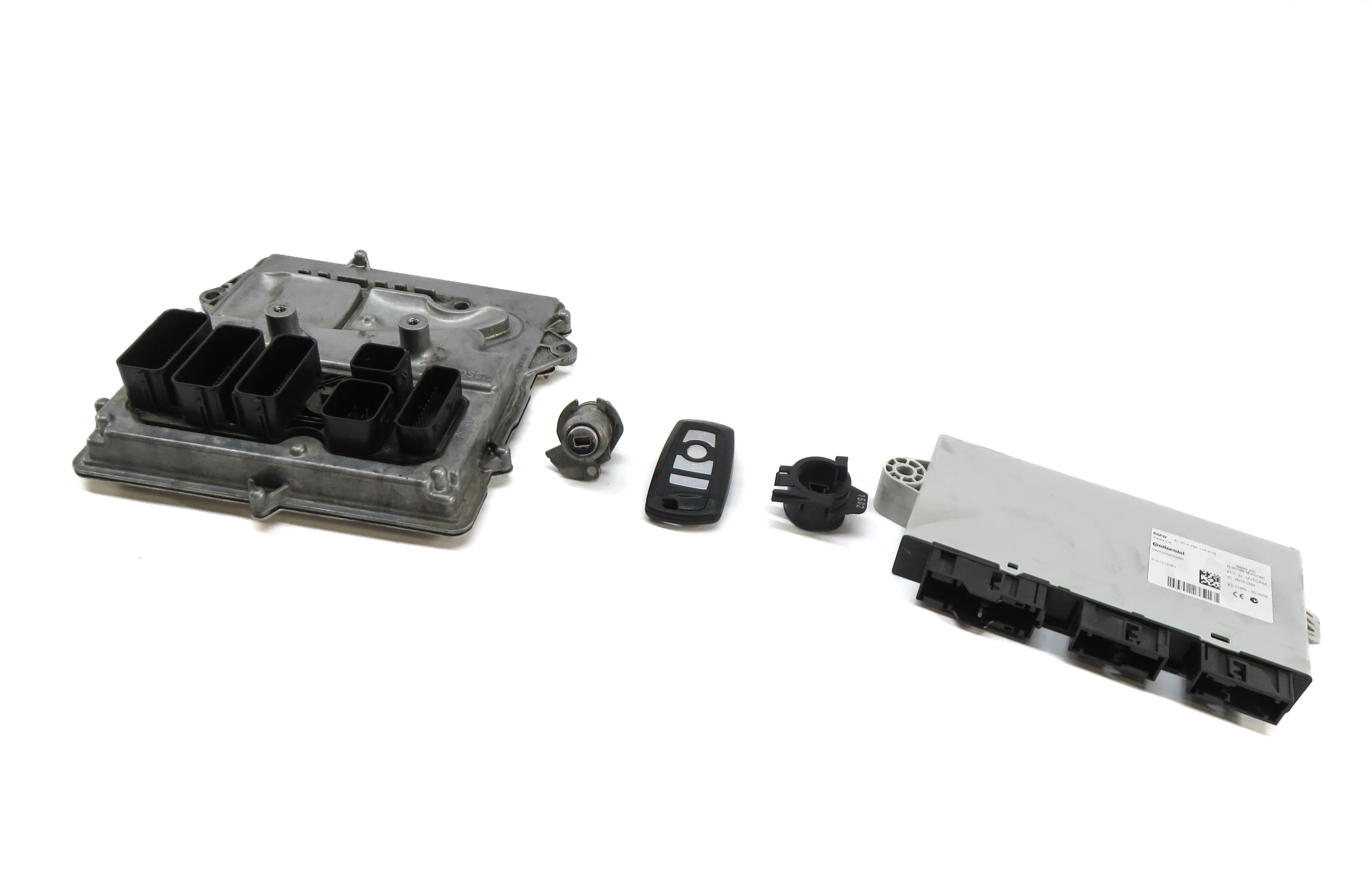 12-15 BMW 3 5 6 7 X3 F01 F06 F10 F30 ENGINE CONTROL MODULE IMMOBILIZER KEY SET — exact item pictured