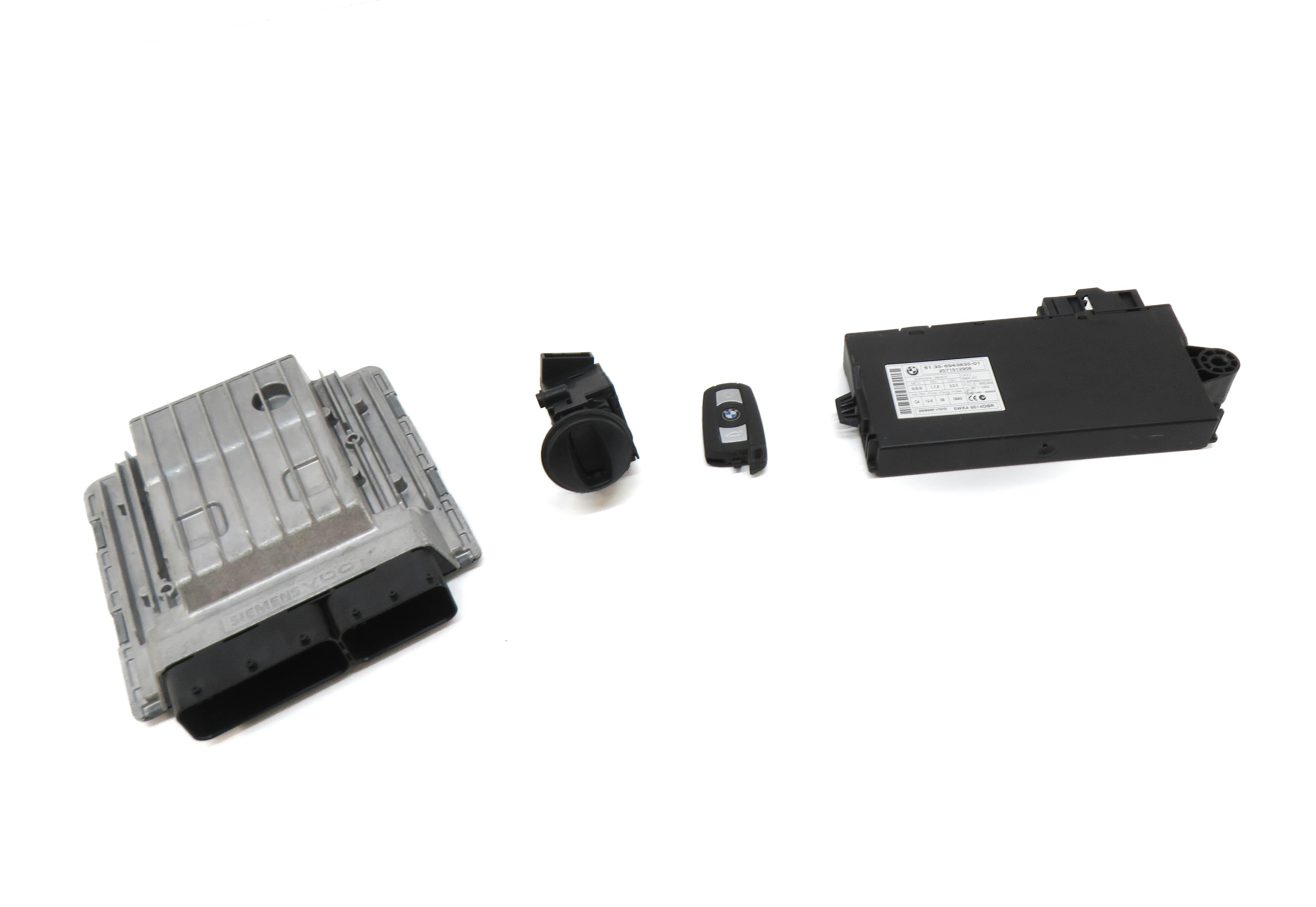 07-08 BMW 135i 335i 535i 3.0L N54 ENGINE MSD80 DME IMMOBILIZER MODULE KEY SET — exact item pictured
