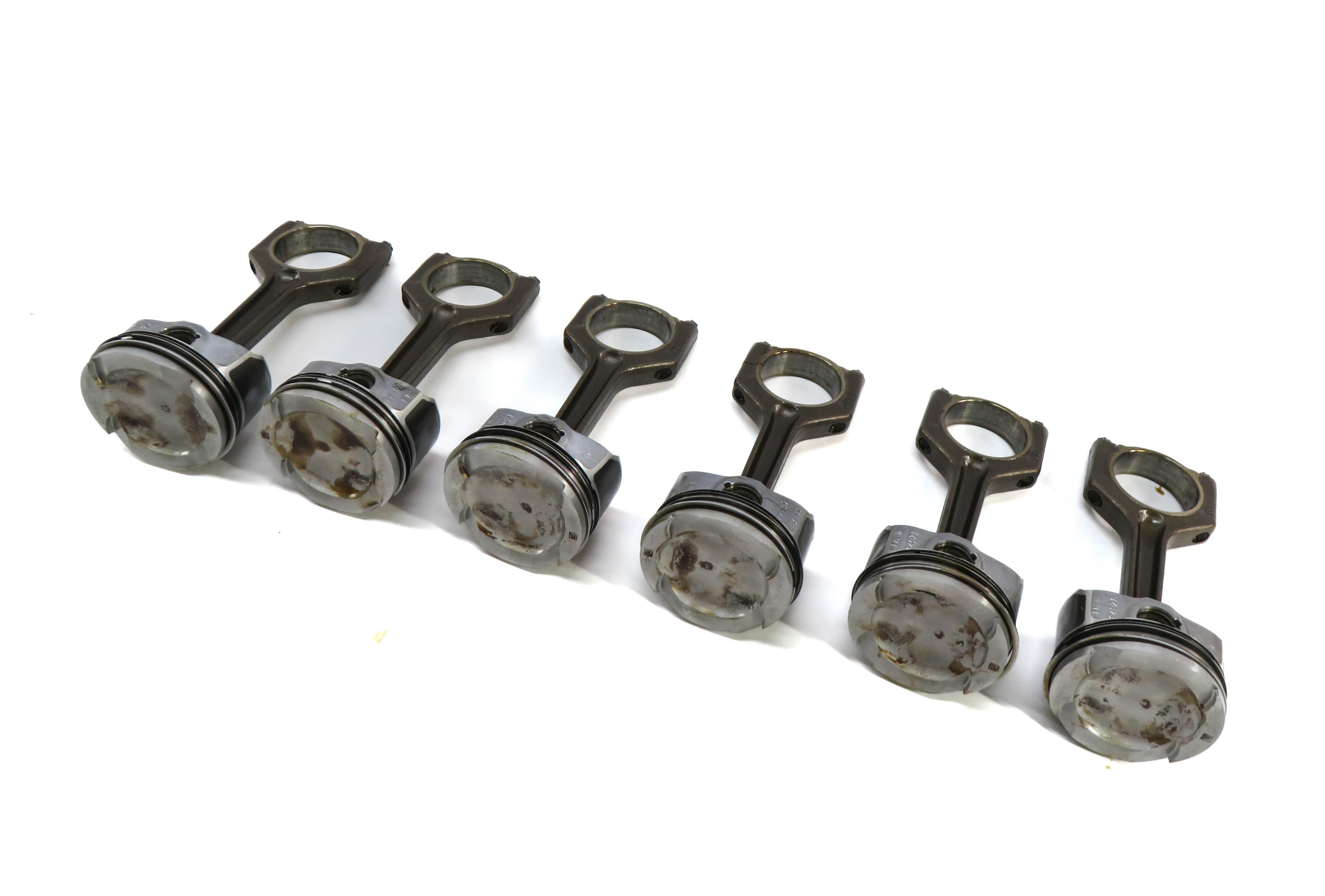 07-10 BMW 135i 335i 535i X6 Z4 E87 E60 E71 E89 3.0L N54 TURBO PISTON & ROD SET 6 — exact item pictured