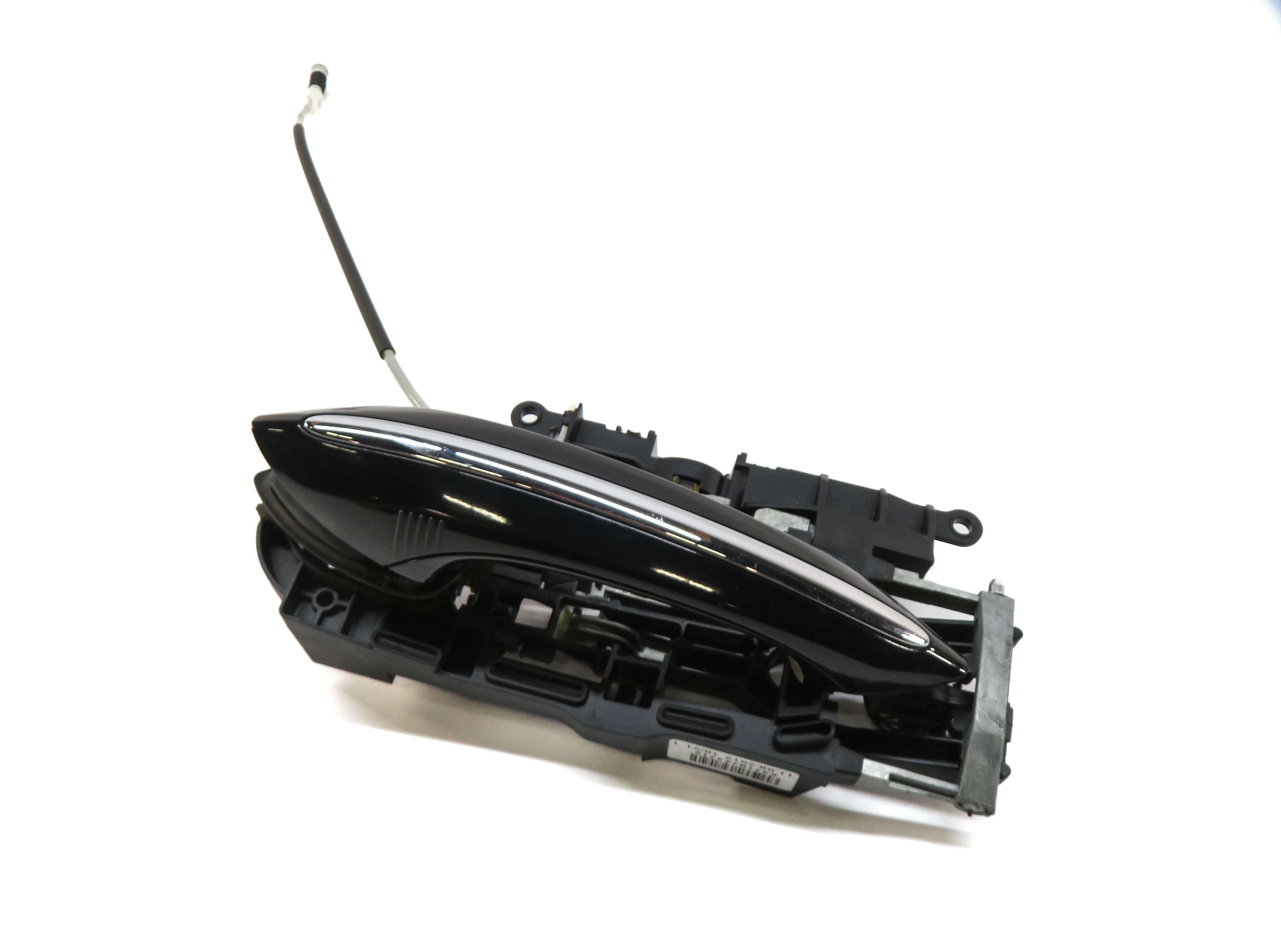 09-18 BMW 528i 535i 550i 740i 750i 760i LEFT REAR COMFORT DOOR HANDLE (BLACK) — exact item pictured