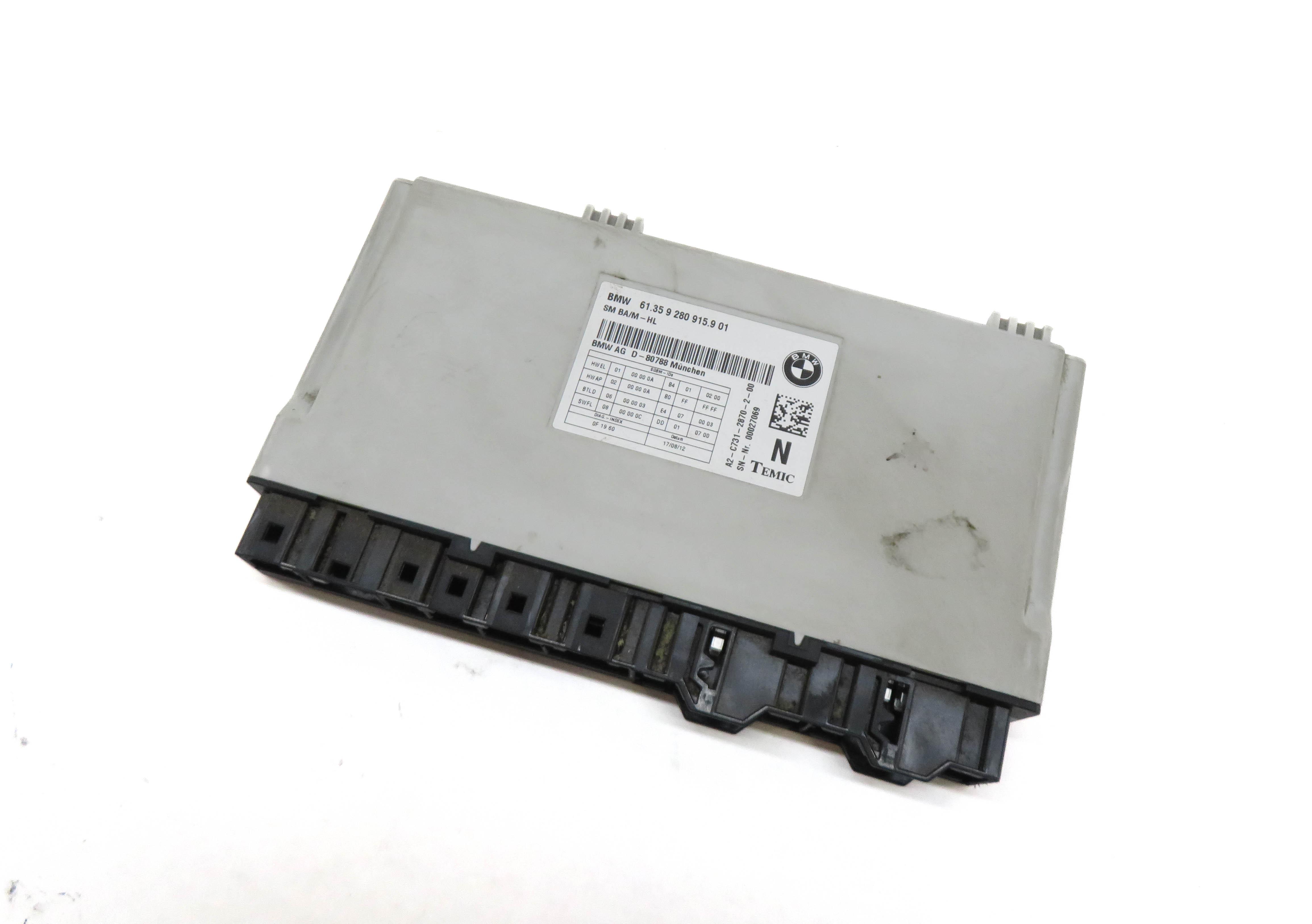 12-19 BMW 328i 335i 535i 550i 750i M5 M6 X3 X4 - LEFT FRONT DRIVER SEAT MODULE — exact item pictured