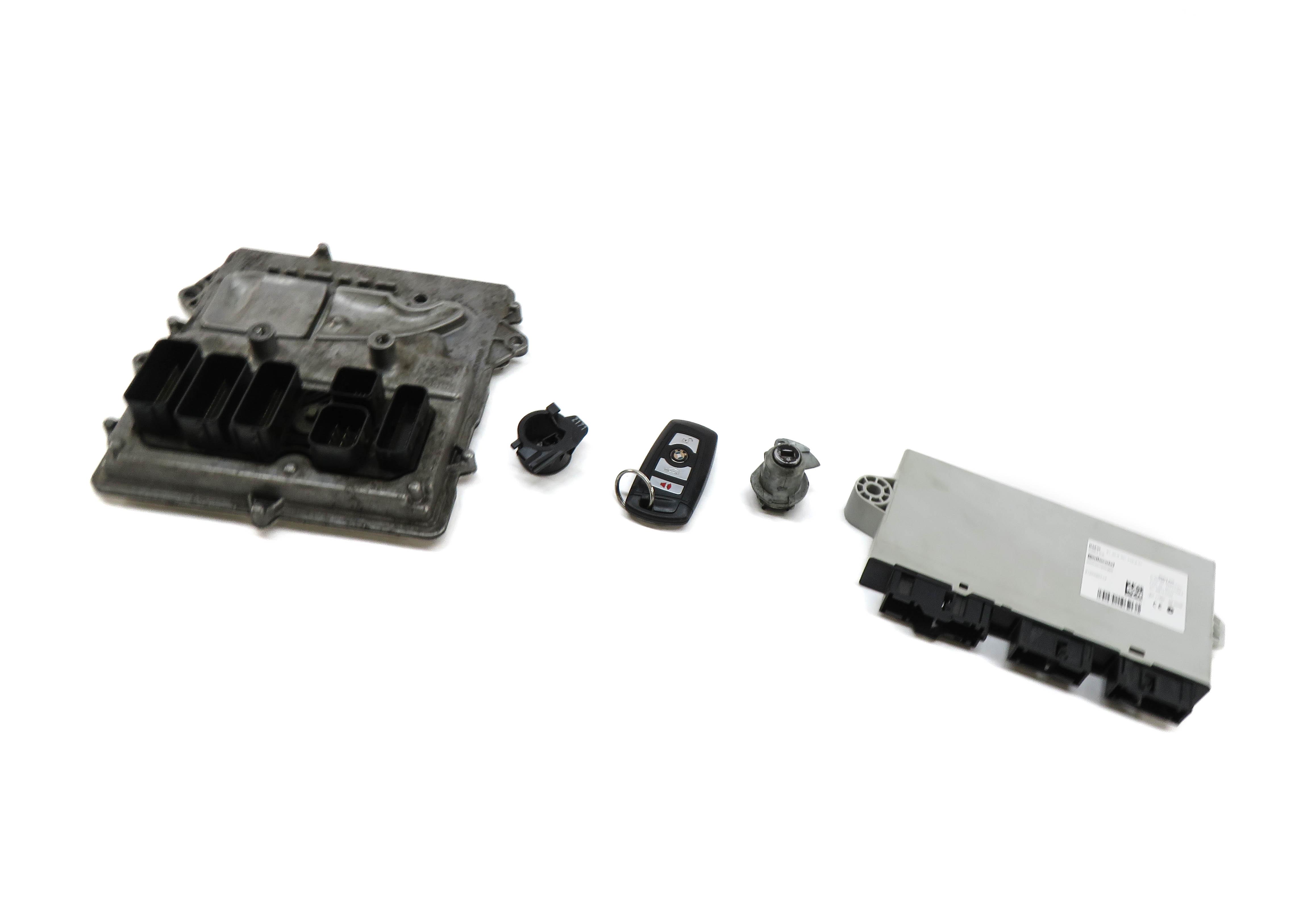 2013 BMW 535i (F10) 3.0L N55 TURBO ENGINE ECM DME CAS IMMOBILIZER MODULE KEY SET — exact item pictured