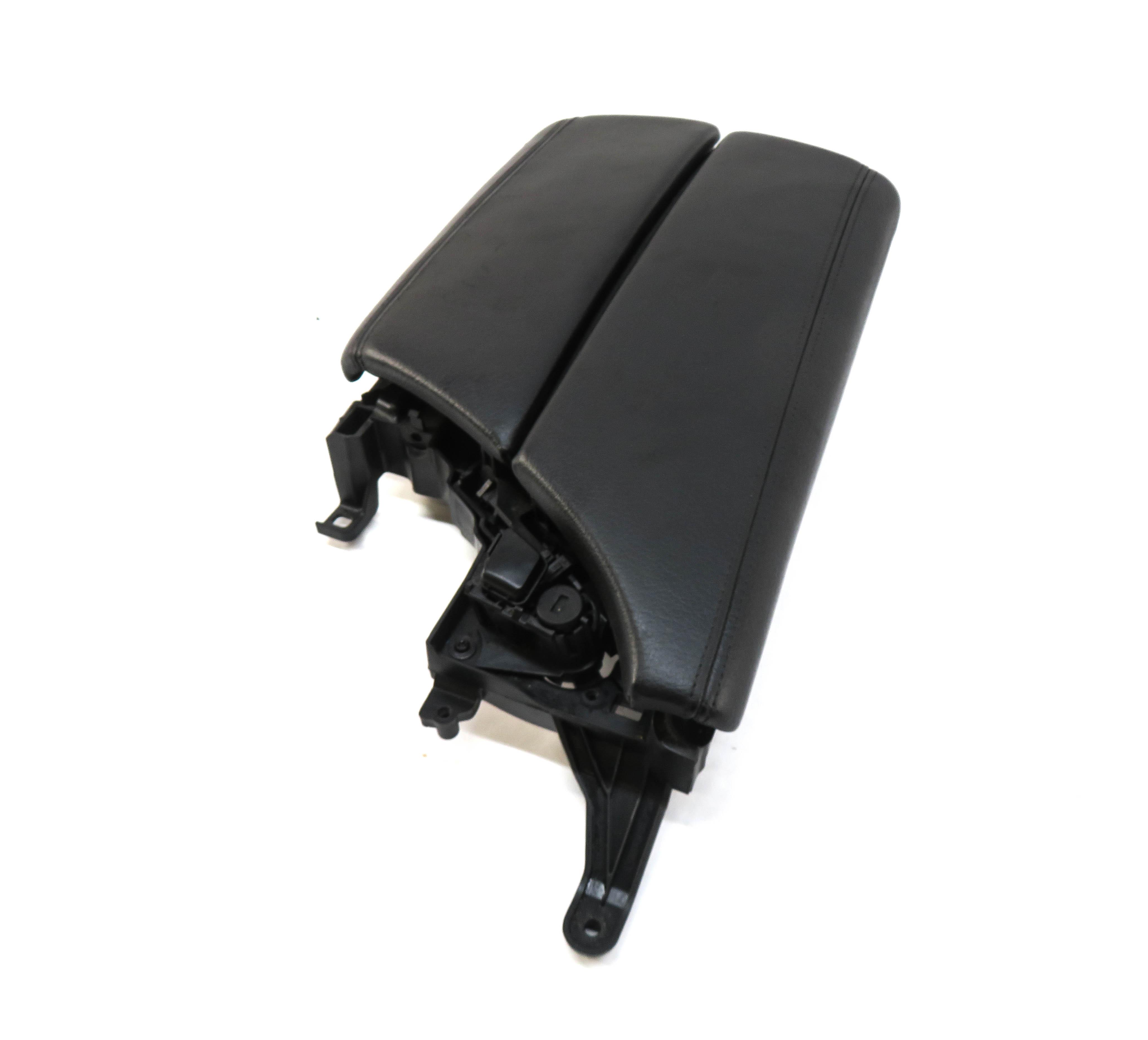 12-16 BMW 528i 535i 550i (F10) FRONT CENTER CONSOLE ARM REST COMPARTMENT (BLACK) — exact item pictured