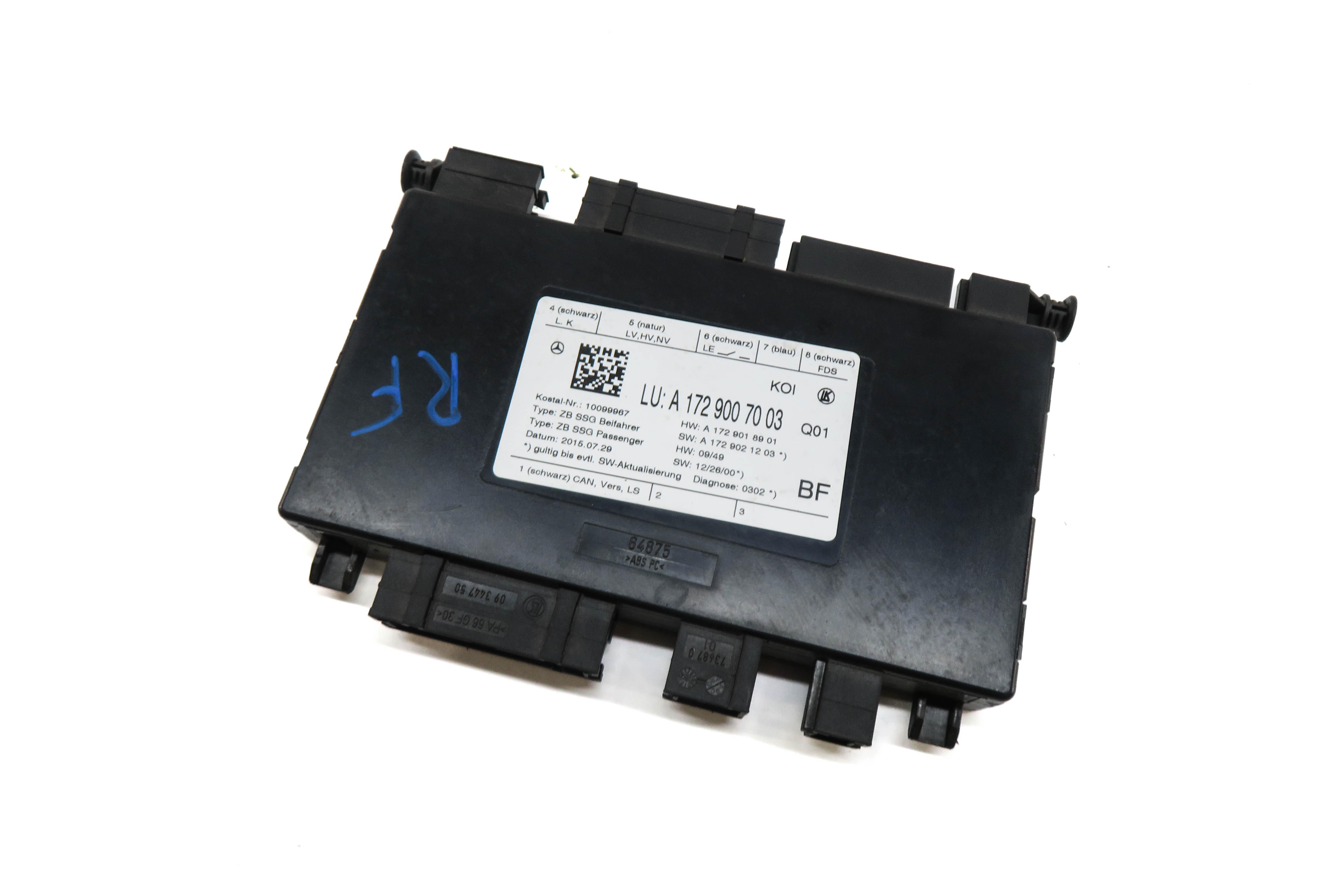 10-18 MERCEDES E CLS CLASS (W212 W218) RIGHT FRONT PASSENGER SEAT CONTROL MODULE — exact item pictured