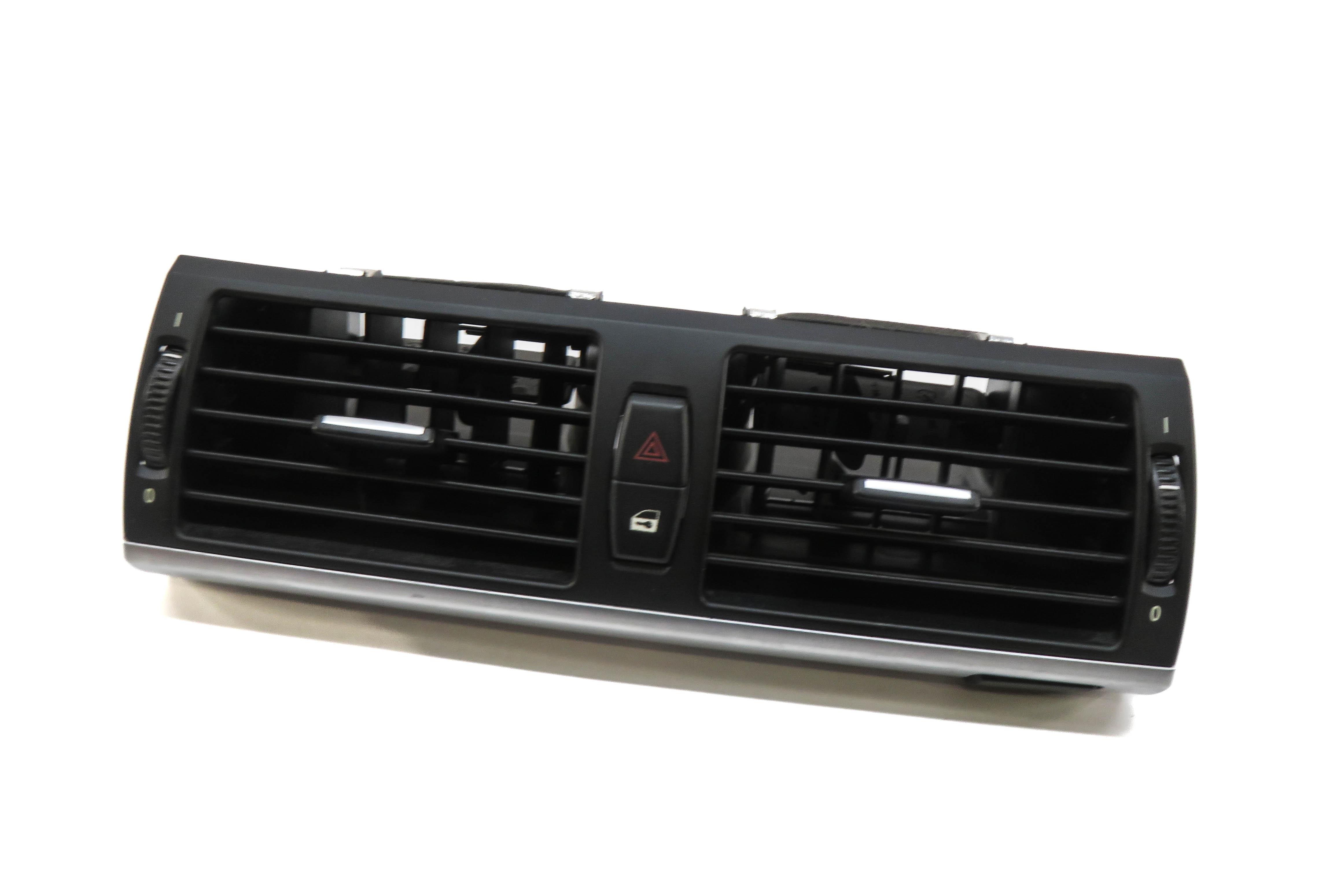 2013 BMW X5 (E70) FRONT CENTER DASH HEATER A/C AIR VENT w/ HAZARD LOCK SWITCH — exact item pictured