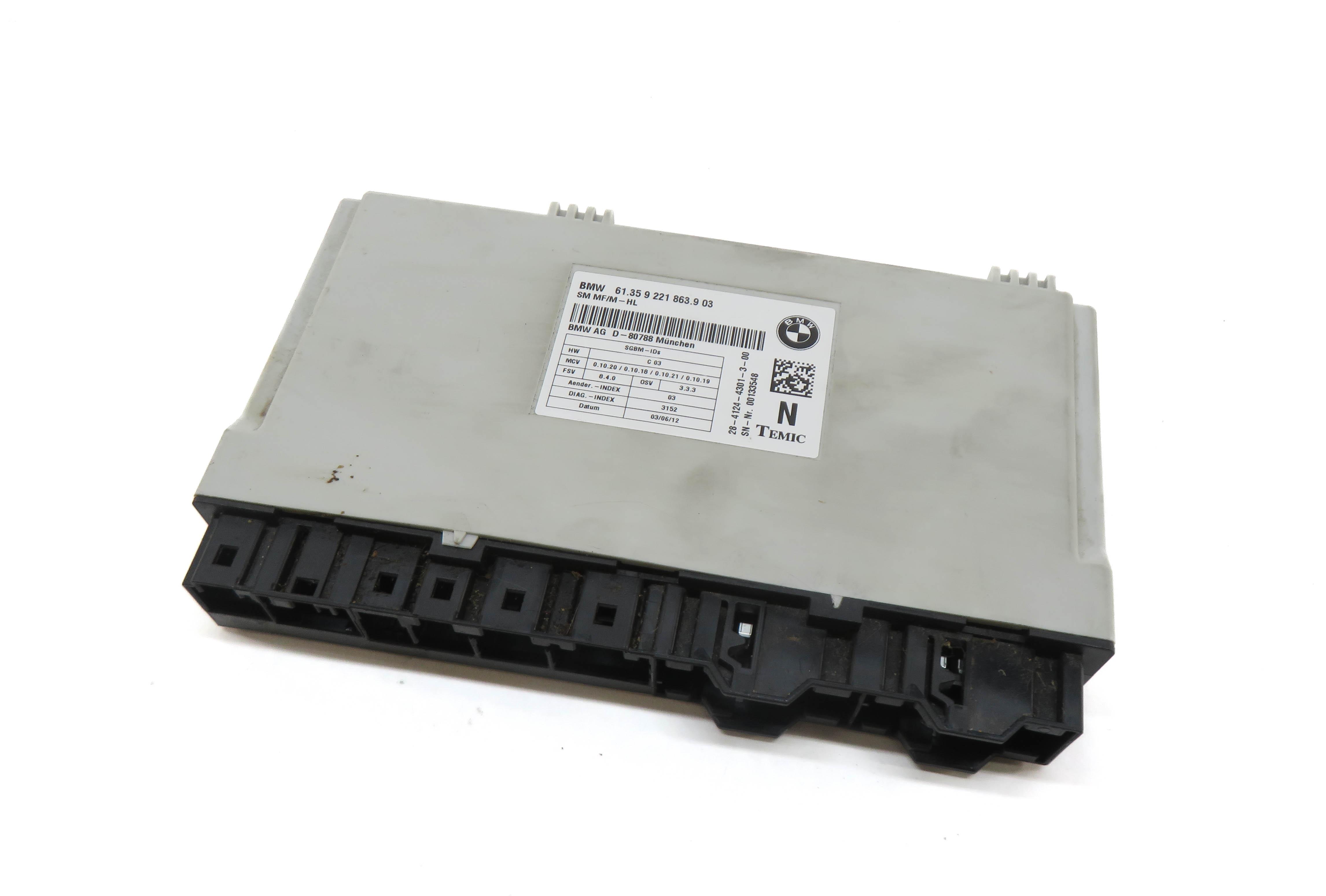 2011-2014 BMW X5 X5M X6 X6M (E70 E71) FRONT COMFORT SEAT CONTROL MODULE — exact item pictured