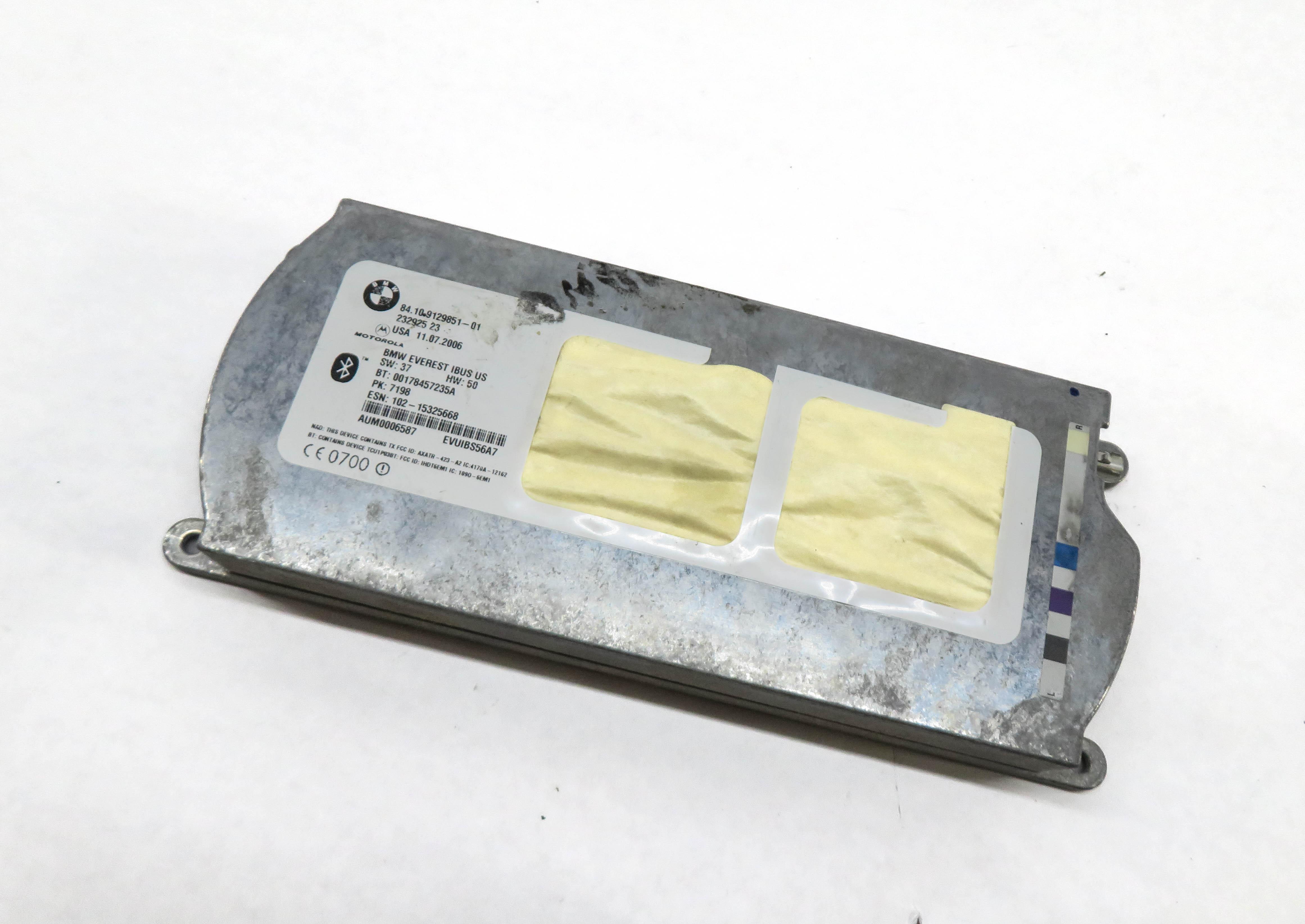 2006 BMW Z4si (E85) BLUETOOTH COMMUNICATION PHONE CONTROL MODULE 84109129851 — exact item pictured