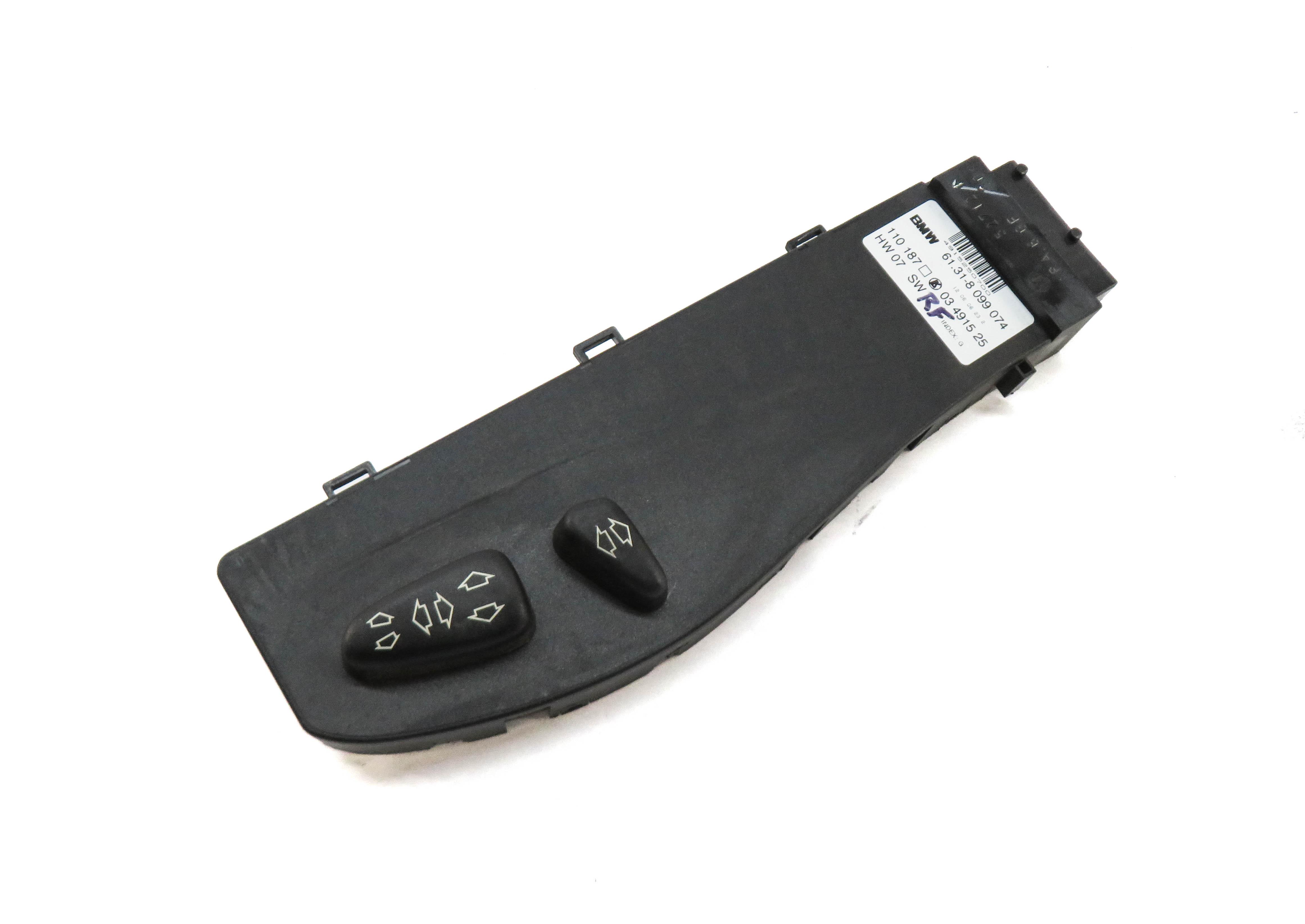 2006 BMW Z4si (E85) FRONT RIGHT PASSENGER SEAT ADJUST SWITCH (BLACK) — exact item pictured