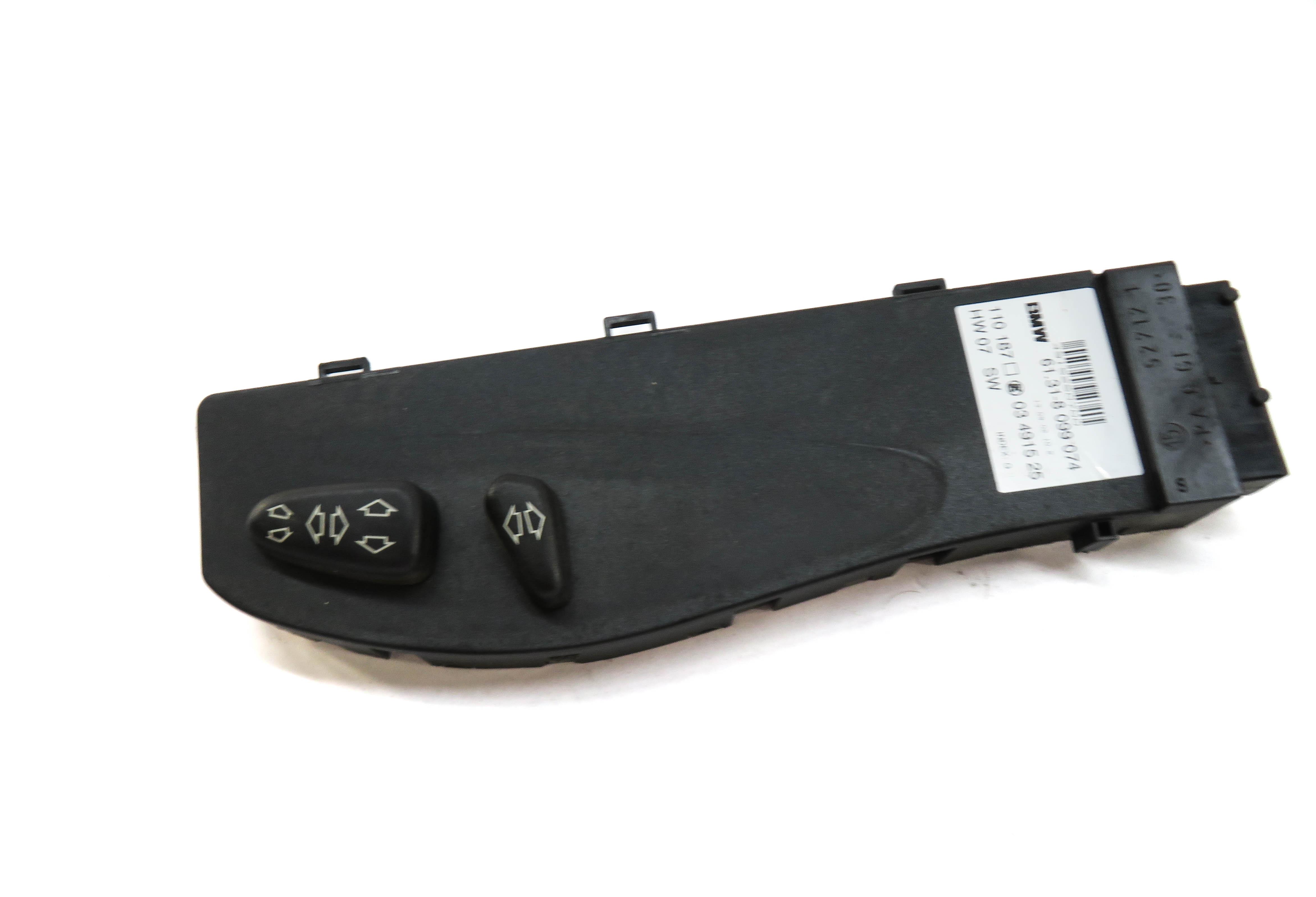 2003 BMW Z4 (E85) FRONT RIGHT PASSENGER SEAT ADJUST SWITCH (BLACK) 8099074 — exact item pictured