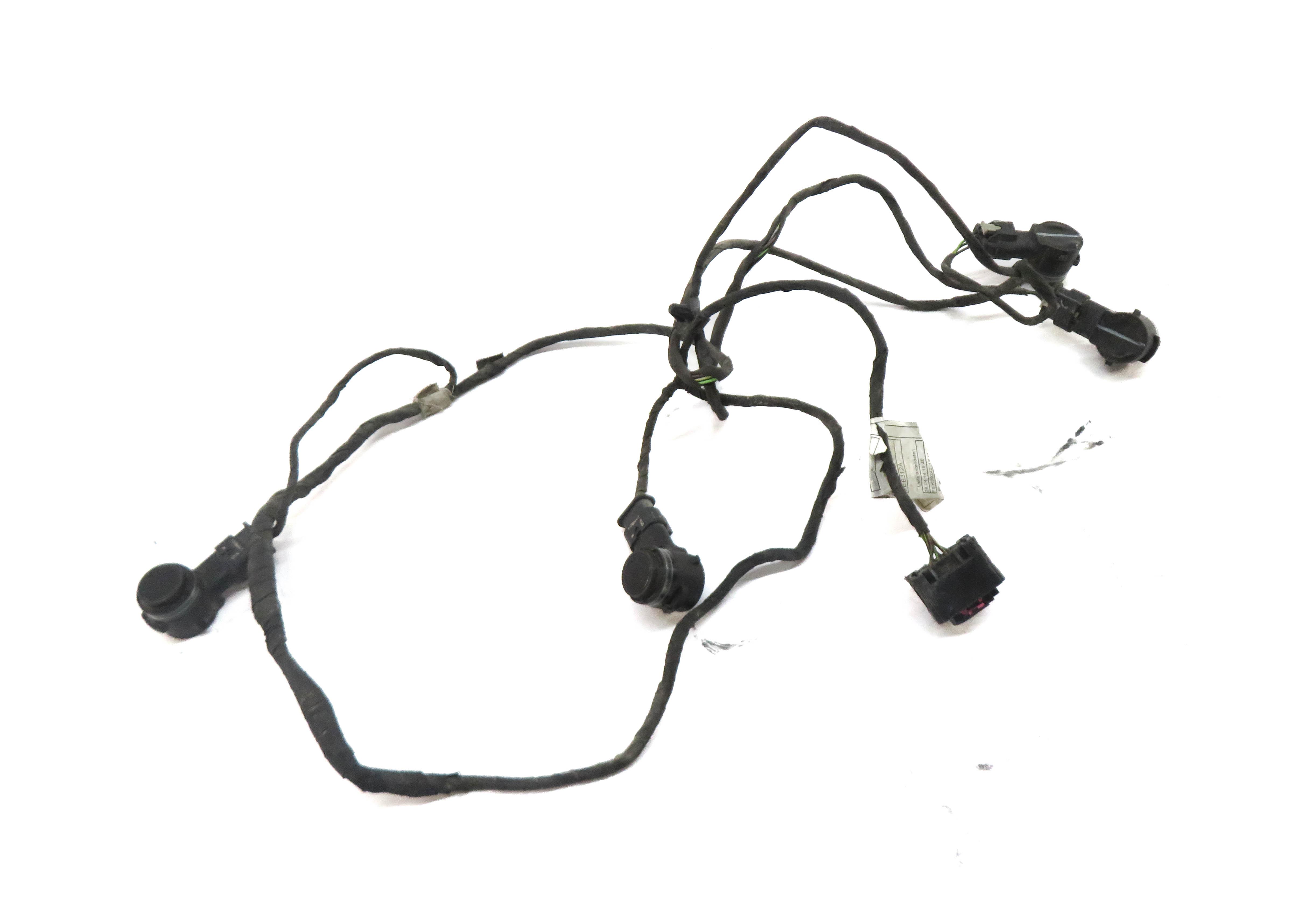 2014 BMW X5 (F15) REAR PDC PARK DISTANCE SENSOR SET w/ HARNESS (BLACK 2 668) — exact item pictured