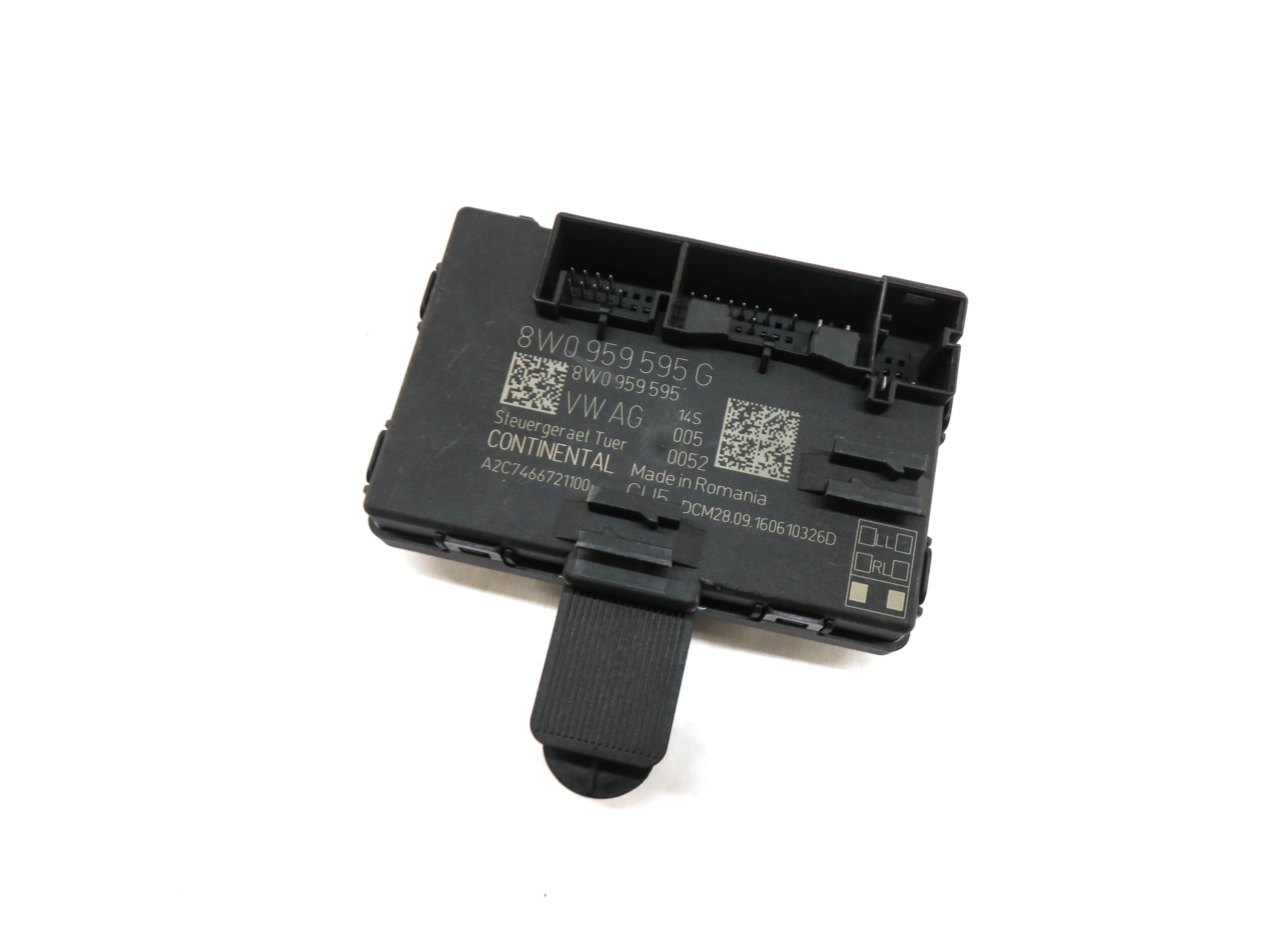 2017 AUDI A4 (B9 8W) LEFT REAR DOOR CONTROL MODULE — exact item pictured