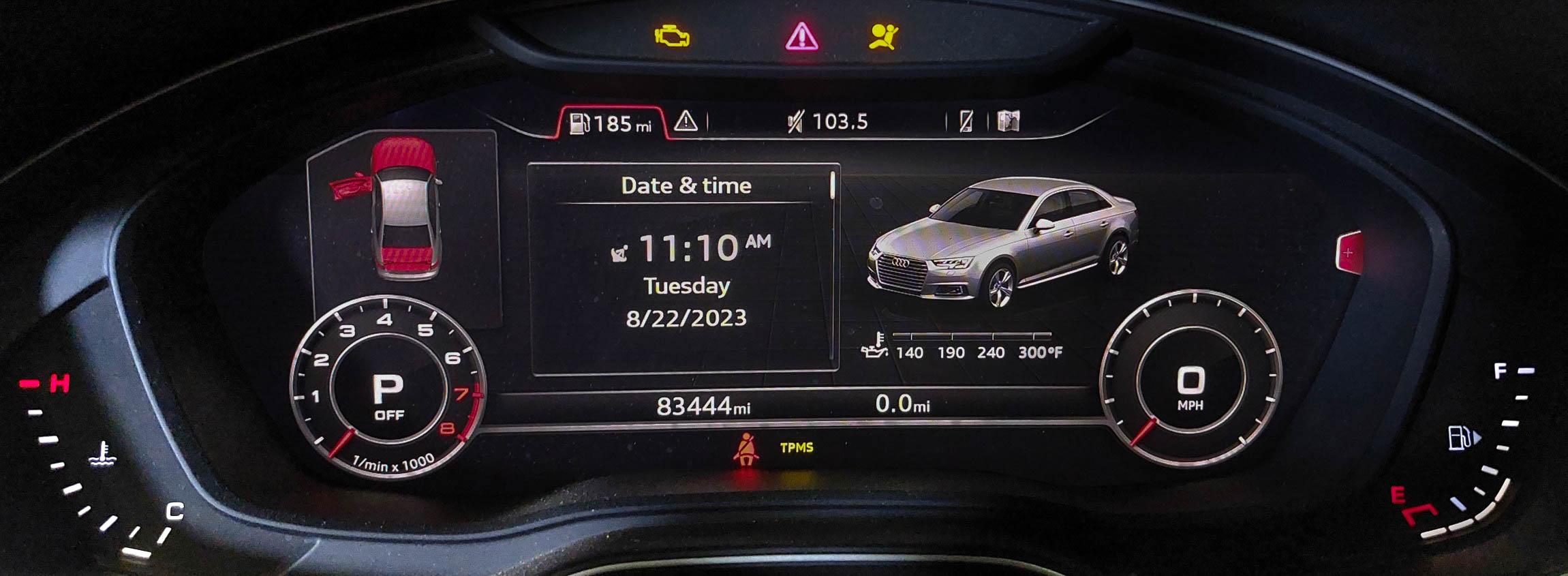 2017 AUDI A4 (B9 8W) SPEEDOMETER INSTRUMENT GAUGE CLUSTER (DIGITAL 83k) — exact item pictured