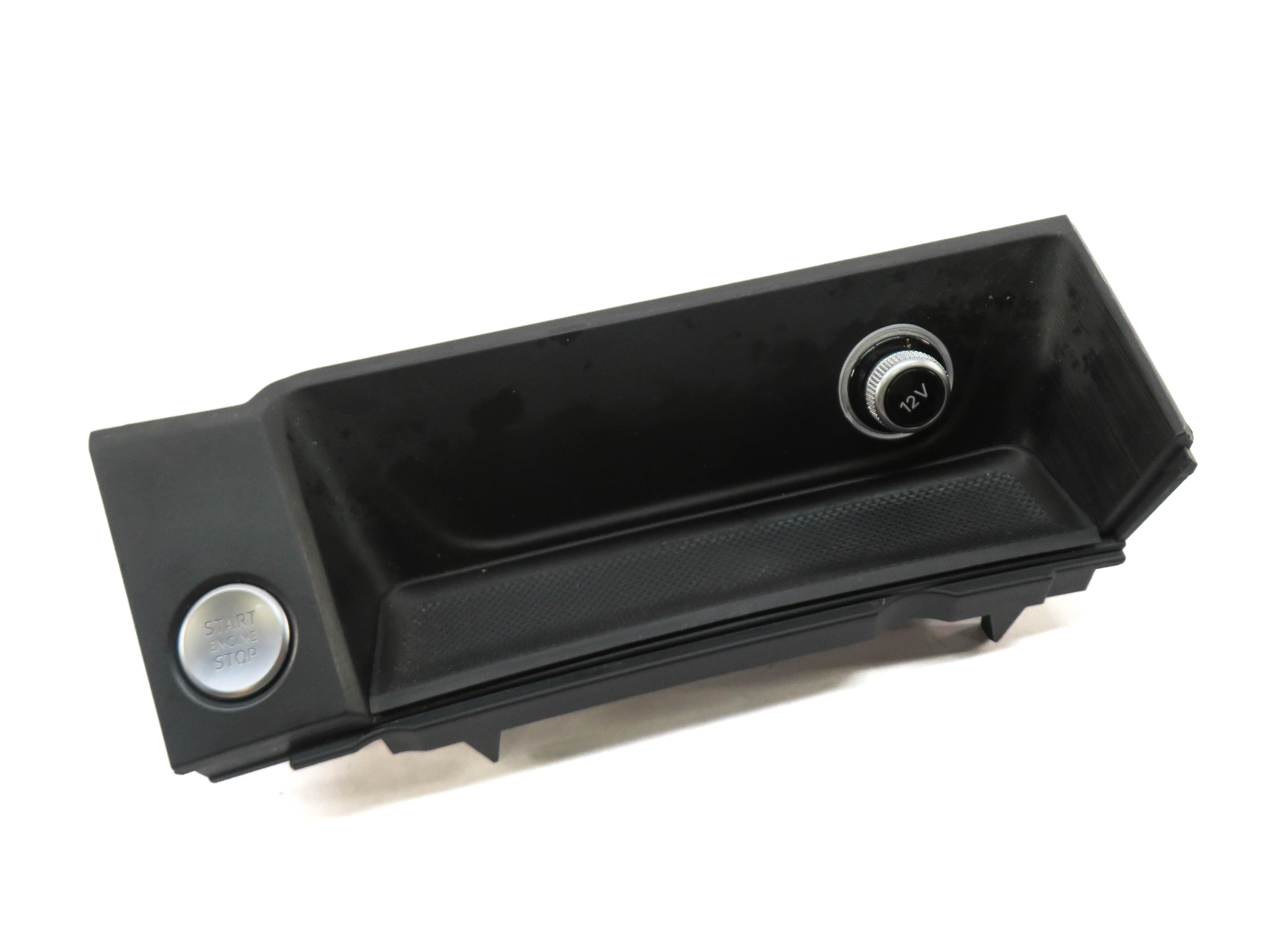 2017 AUDI A4 (B9 8W) FRONT CENTER CONSOLE STORAGE TRAY w/ START STOP SWITCH — exact item pictured