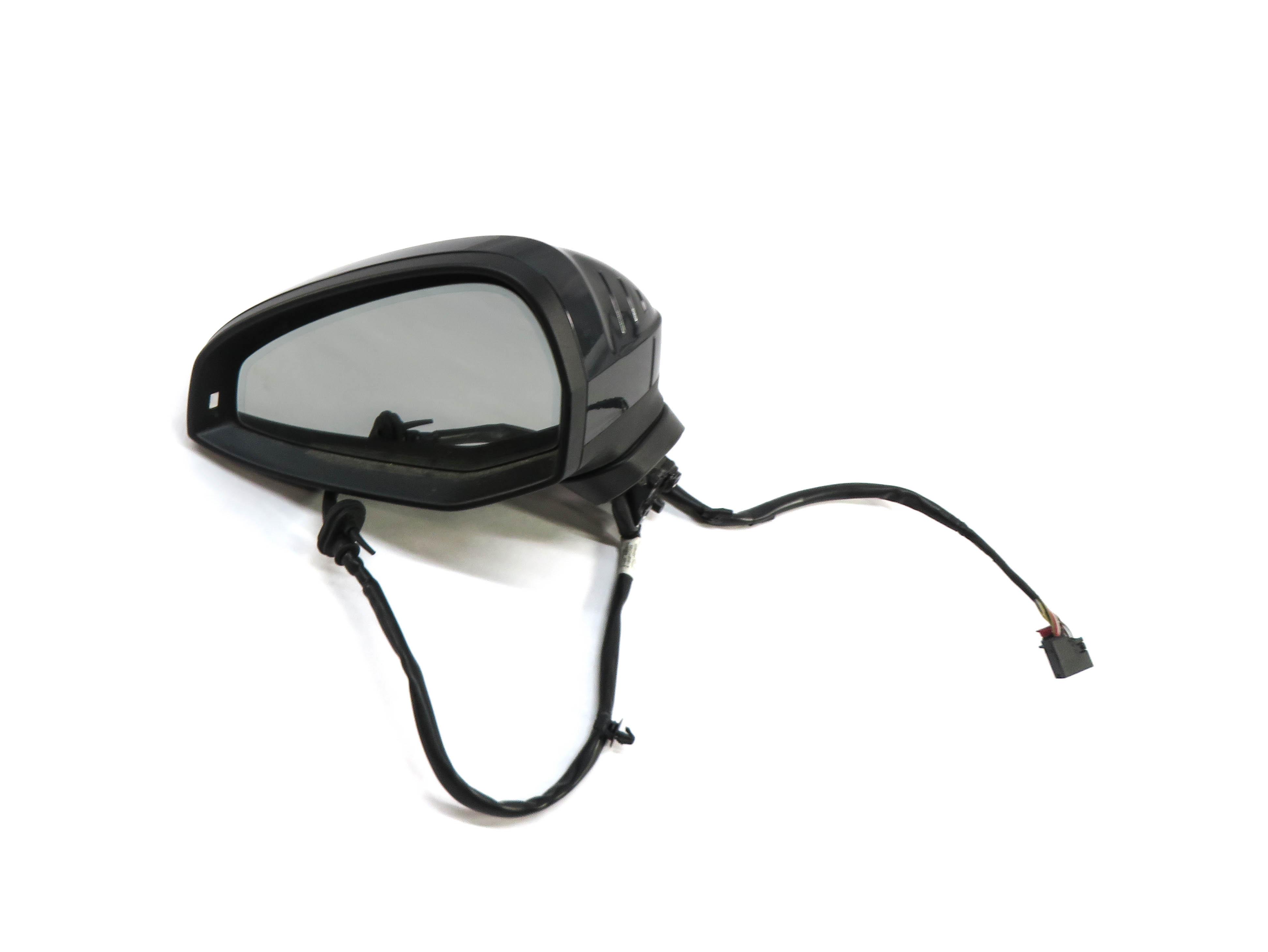17-19 AUDI A4 (B9 8W) LEFT HEATED MEMORY AUTODIM DOOR MIRROR (MANHATTAN GRAY H1) — exact item pictured