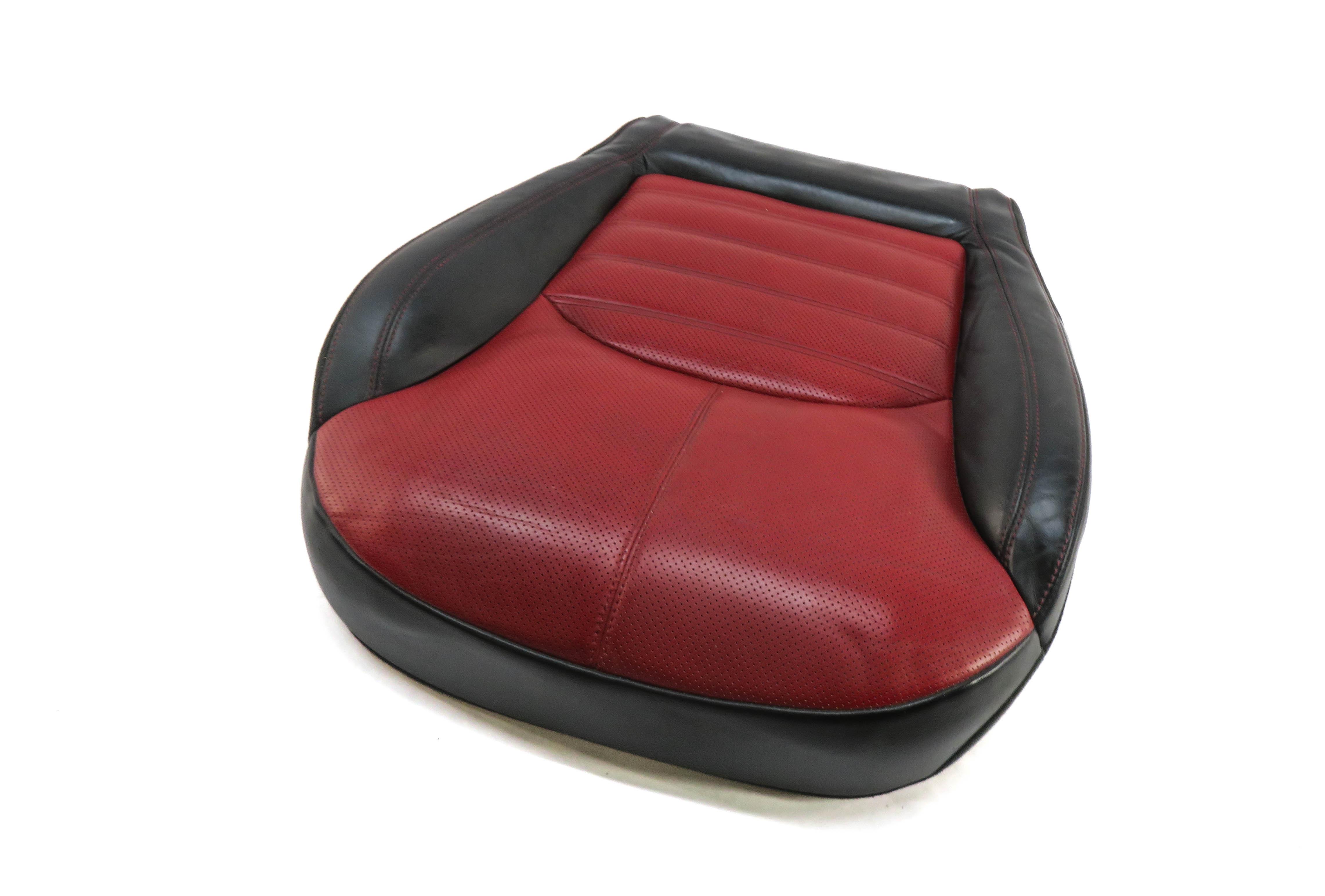2016 RANGE ROVER EVOQUE (L538) DRIVER BOTTOM HEATED SEAT CUSHION (BLACK RED) — exact item pictured