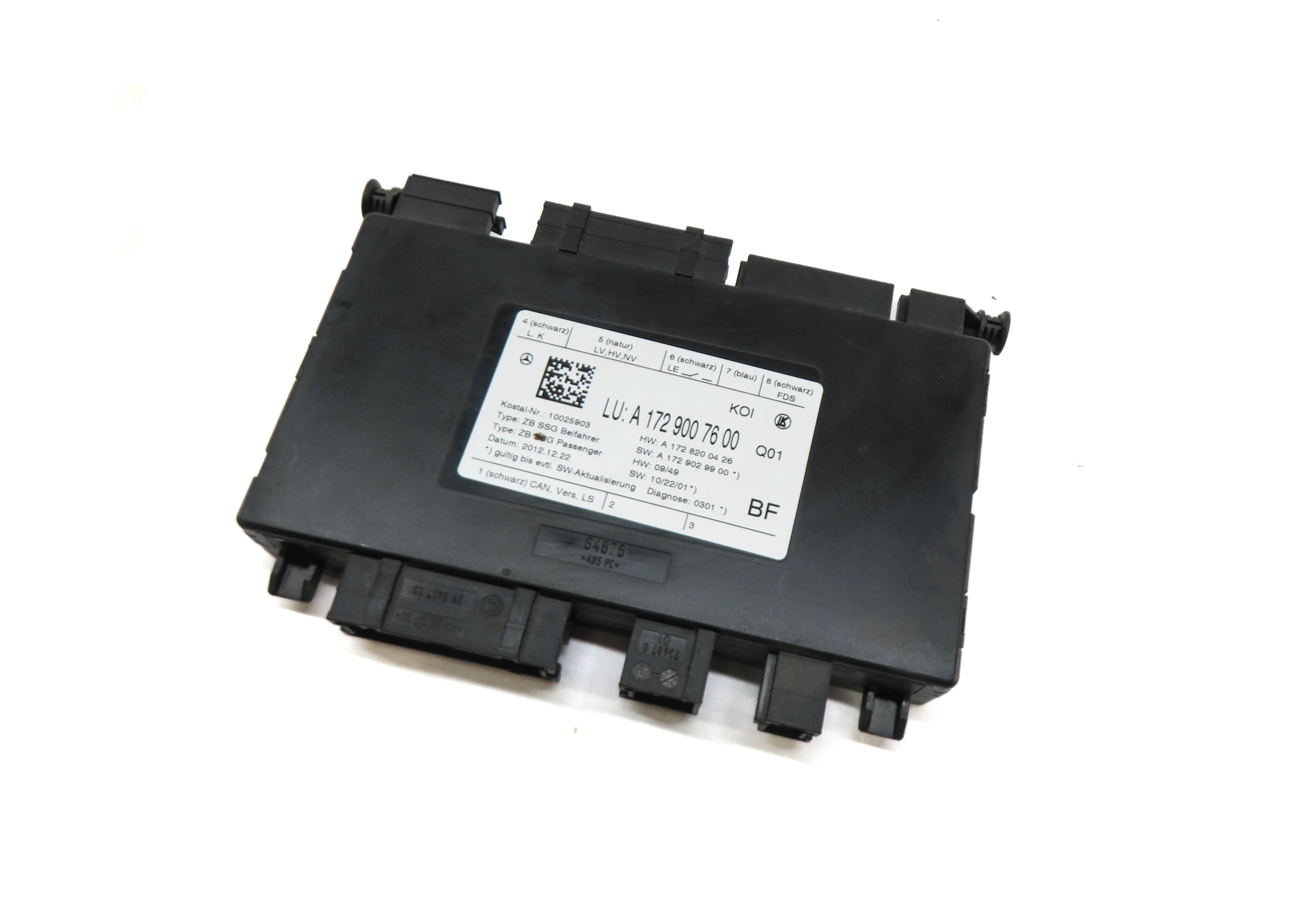 10-18 MERCEDES E CLS CLASS (W212 W218) RIGHT FRONT PASSENGER SEAT CONTROL MODULE — exact item pictured