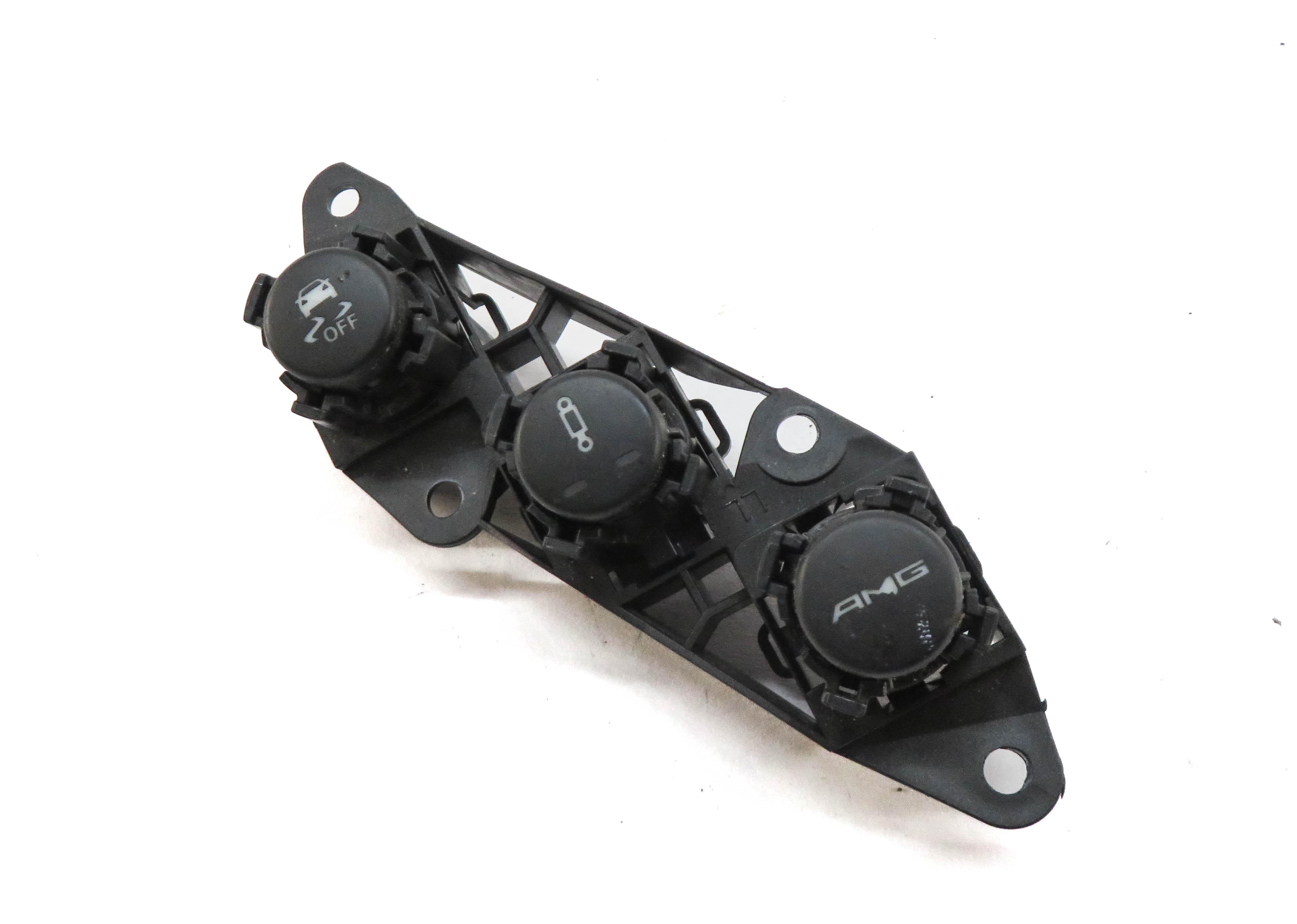 2013 MERCEDES CLS63 AMG (W218) AMG SUSPENSION TRACTION CONTROL SWITCH BUTTON SET — exact item pictured